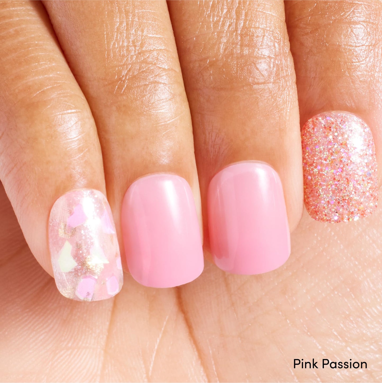 Dashing Diva Magic Press Nail Bundle - Dreaming in Pastel Collection - Short Square Press On Nails - Pink Passion & Inner Peace - Long Lasting Gel - Lasts Up to 7 Days - 2 Sets