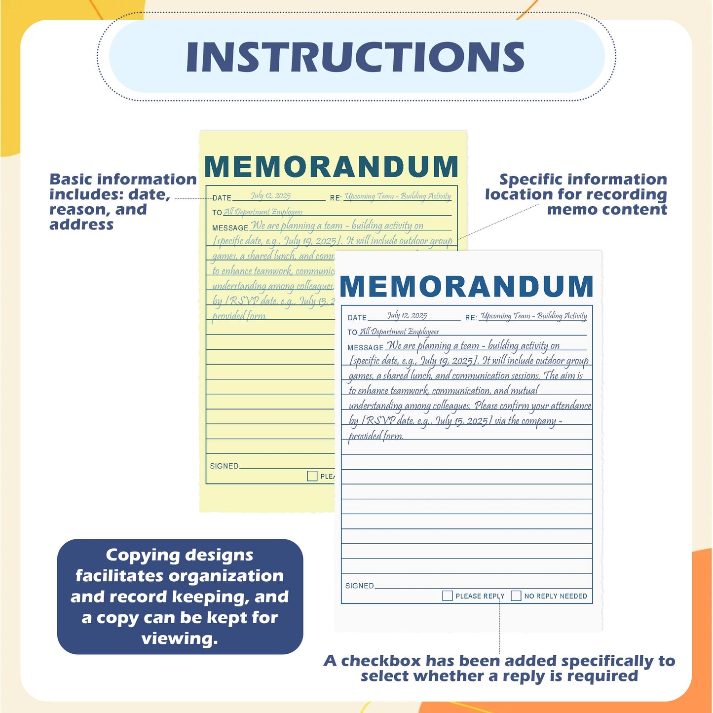 LKTHSEEK Memorandum Forms Book 200 Sets Carbonless 2-Part Duplicate Memo Book 8.5x11 Inches Spiral Bound With Tear Off Line Suitable For Office Or School