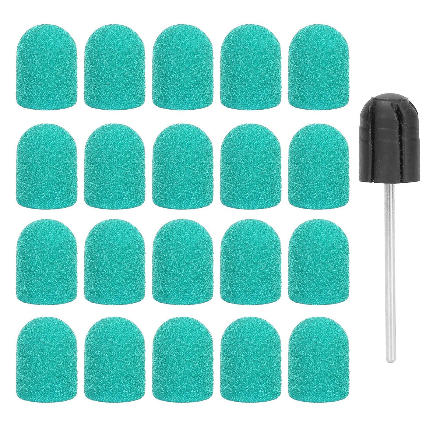 Nail Drill Bits Kit, Nail Art Sanding Nail Drill Bits Polishing Grinding Sanding Bands Set Nail Drill Head Accessory for Manicure Pedicure Nail Polishing Burr Home Salon Use 13 x