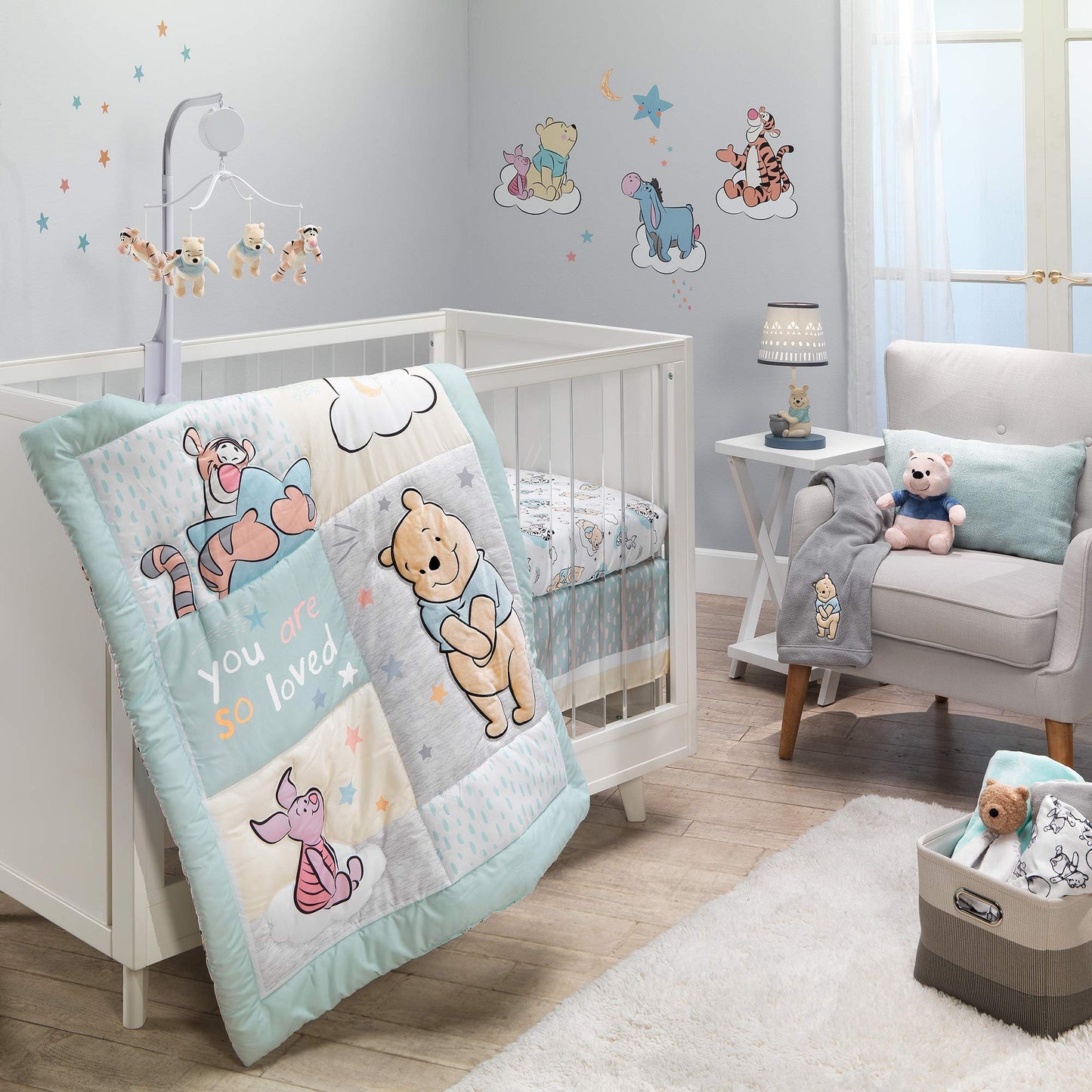 Lambs & Ivy Disney Baby Winnie the Pooh Hugs Musical Baby Crib Mobile Soother