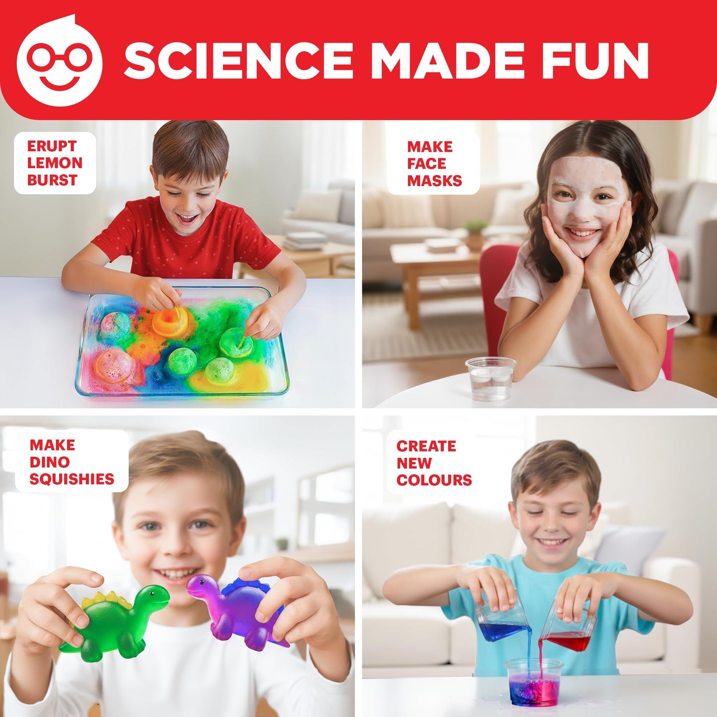 Doctor Jupiter My First Science Kit for Kids Ages 4-5-6-7-8 | Birthday Gift Ideas for 4+ Year Old Boys & Girls | Toy Stem Kit with 50+ Experiments | Learning & Educational Projects