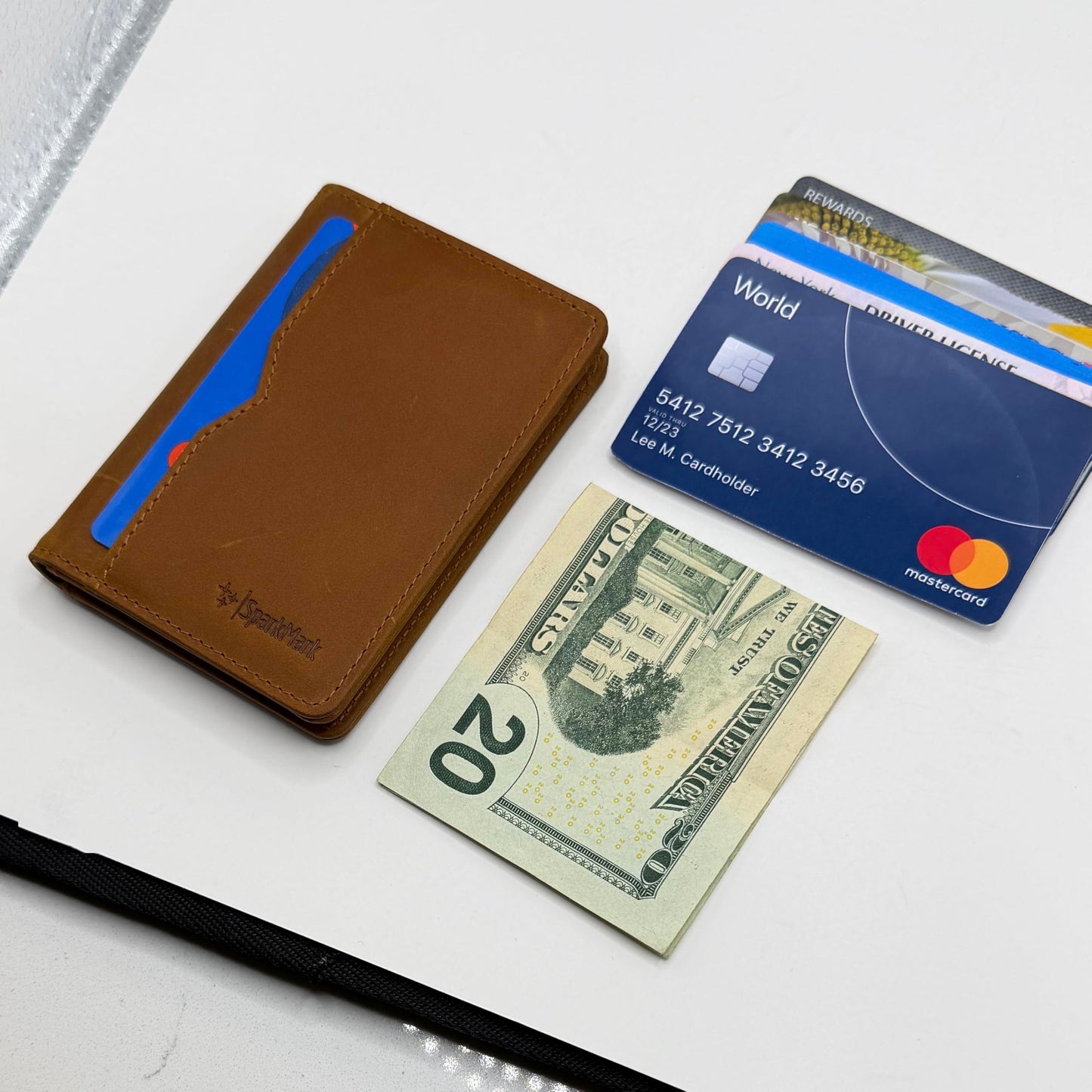 RFID Blocking Slim Wallet for Men | Thin Bifold Credit Card Holder Wallet | Mens Wallet Slim Business Card Case | Minimalist Front Pocket wallet with Gift Box (Genuine Full Grain Soft Leather)