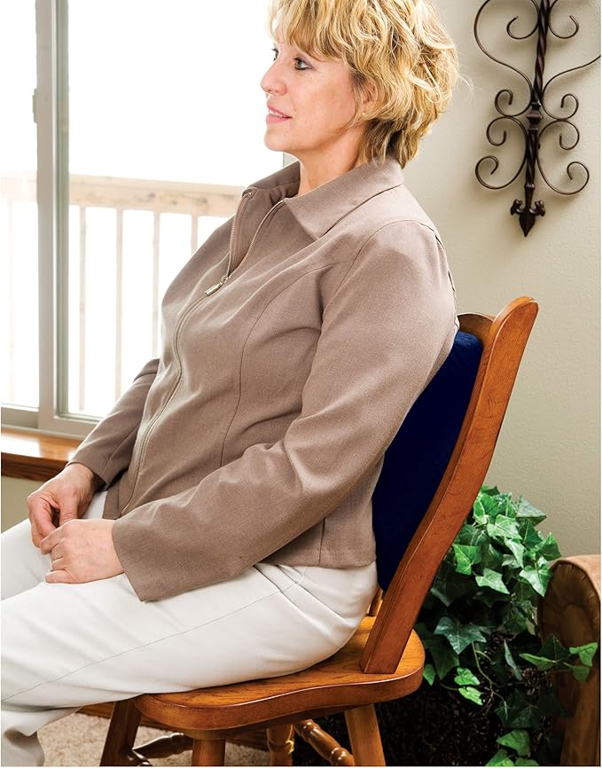 Carex Lumbar Support Pillow - Office Chair Back Support, Back Cushion and Lower Back Pillow - Desk Chair Back Support