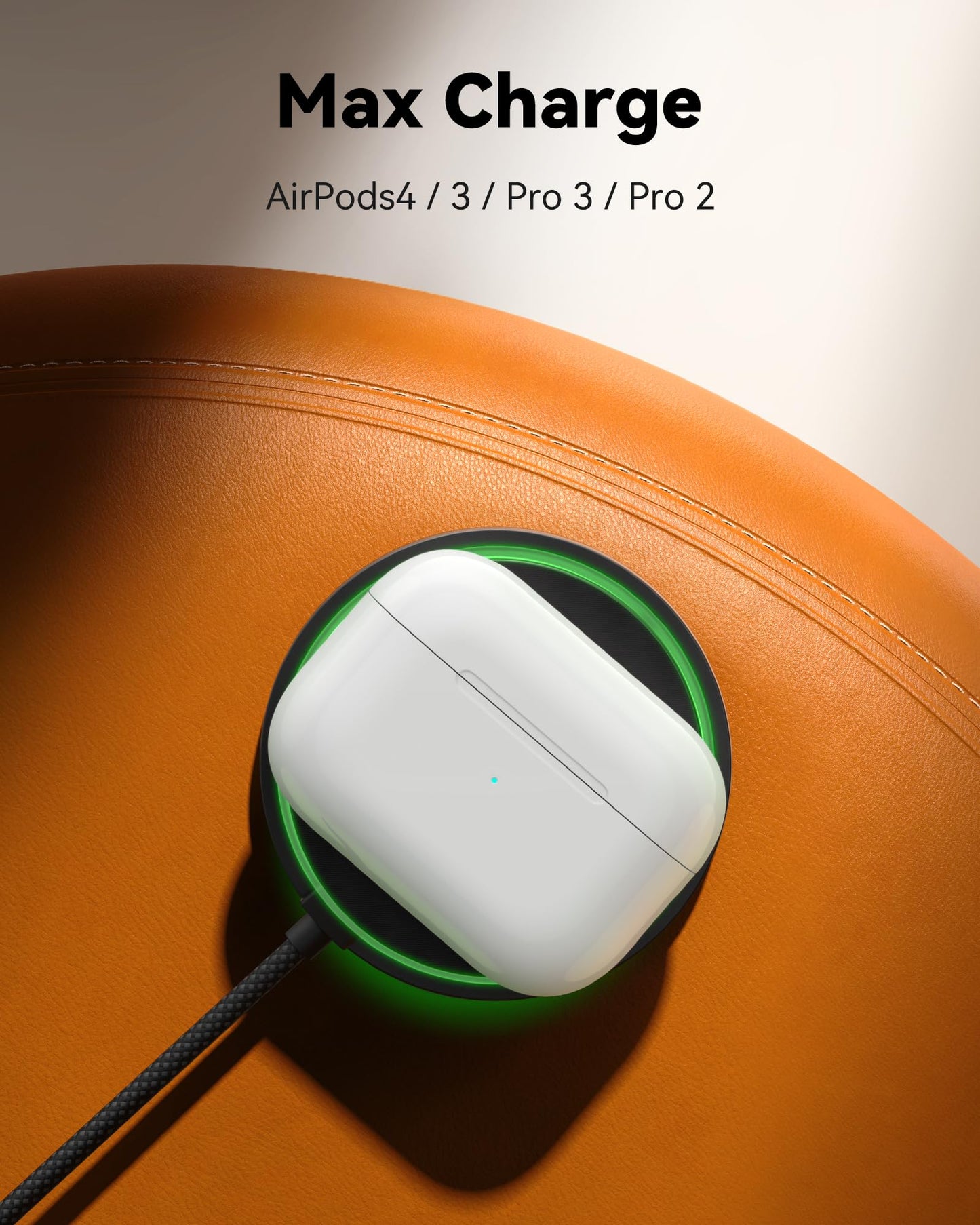 INIU for Mag-Safe Charger, Qi2 Certified 15W Fast Wireless Charging Pad with Cooling Fan for Gamers, Only for iPhone 17 16 15 14 13 12 Series, AirPods, and More (Adapter Included)