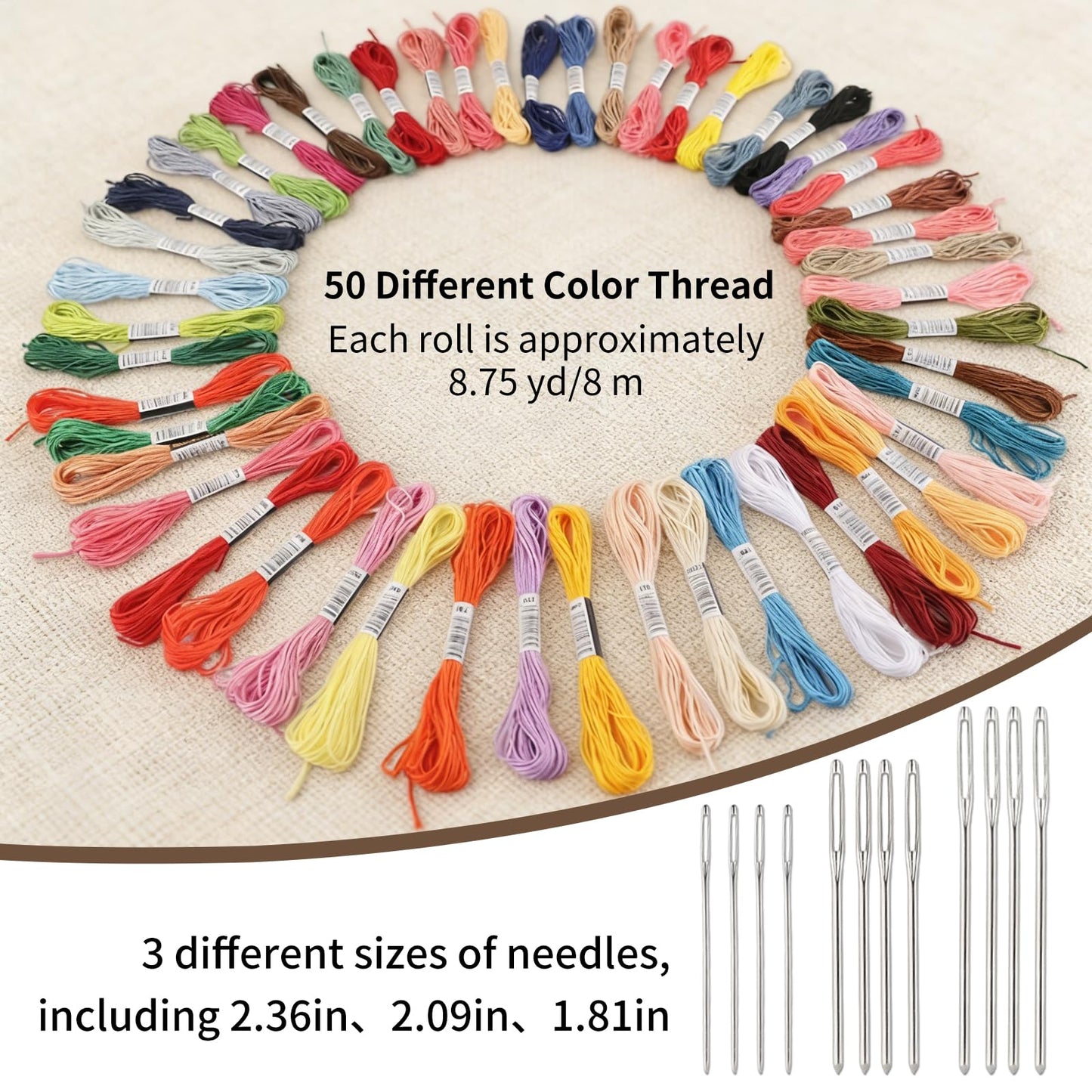 Mini Darning Loom Mushroom Knit Patch Kit for Socks, 14 Hooks Small Speedweve Style Weaving Darning Loom with 14 Pcs Large Eye Needles 50 Colors Thread, Handcraft DIY Home Sewing Repair Tool