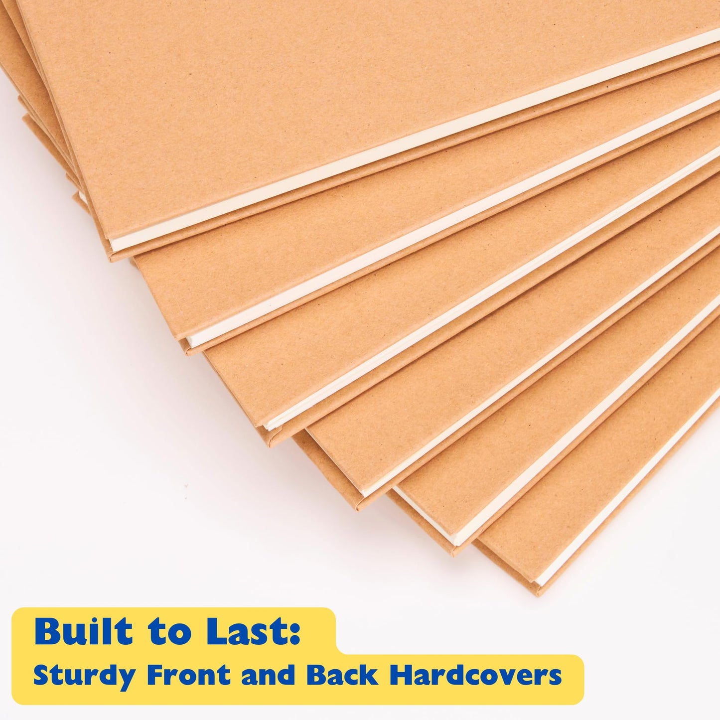 Occasional Motto 6-Pack Lined Premium Hardcover Top Spiral Notebooks | Sturdy Front and Back Hardcovers & 120GSM Paper (50 Sheets / 100 Pages Per Book) (Large - 7.3 x 10 inches)