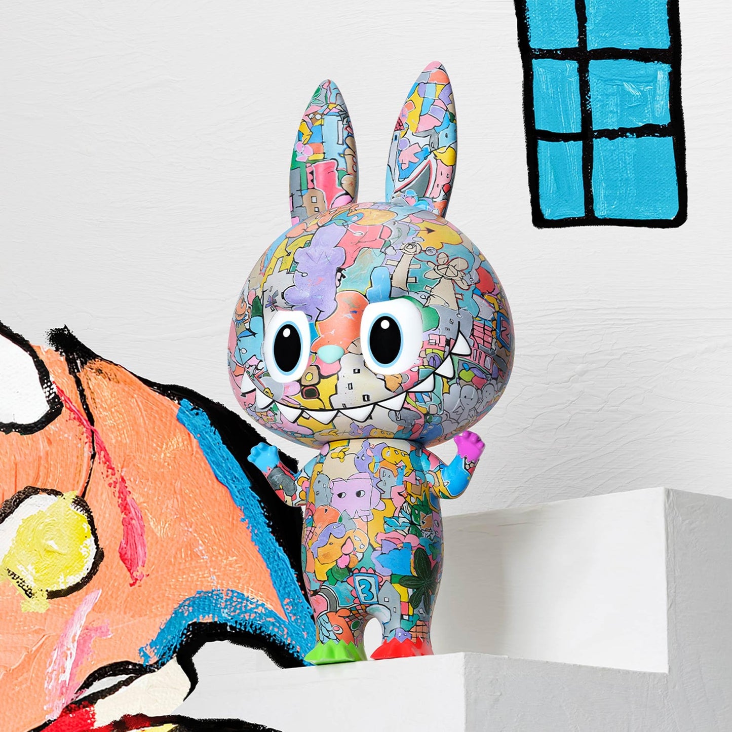 POP MART MEGA LABUBU 400% Tenth Anniversary, 13.78 inches Height, Toys for Modern Home Decor, Collectible Toy Set for Desk Accessories