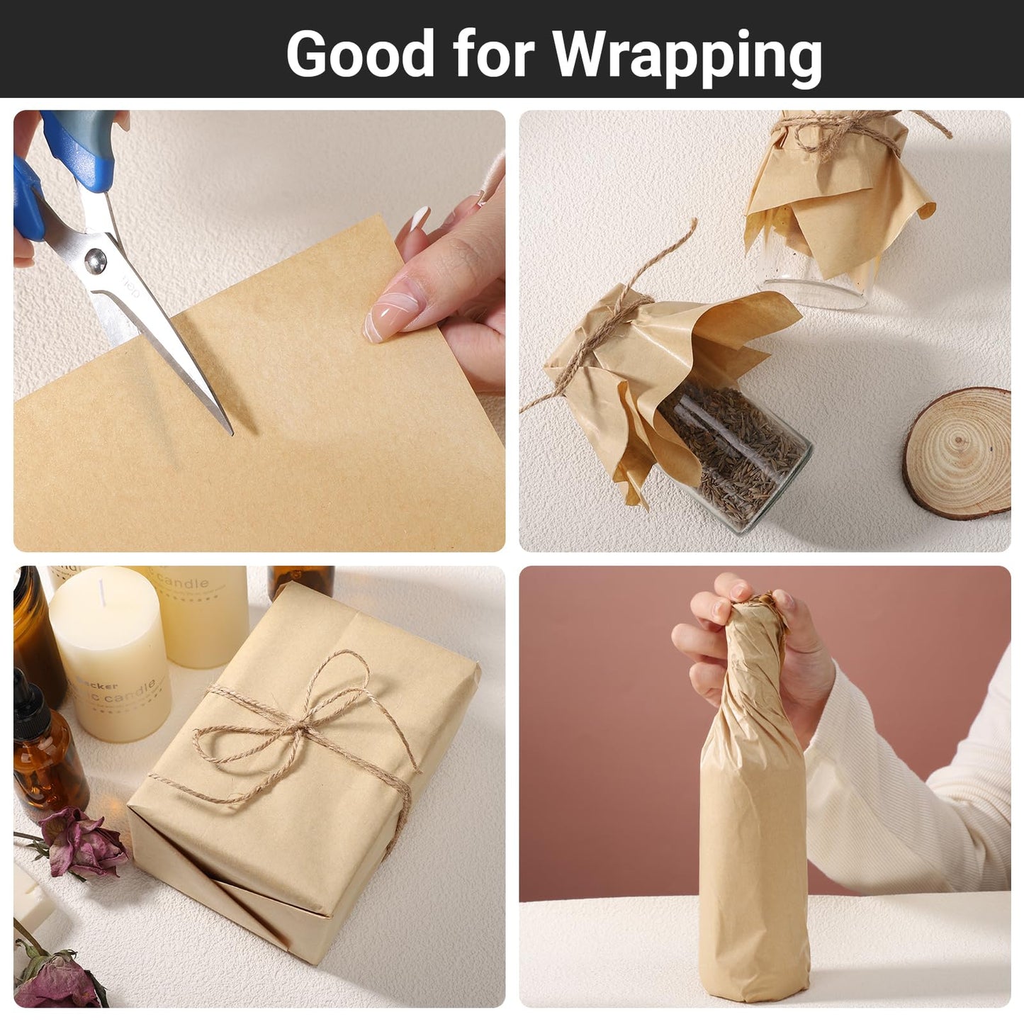 EUSOAR Food Service Butcher Paper, 200 Sheets 11.6" x 11.2" Soap Wrapping Paper, Hamberger Sandwich Wraps, Food Basket Liners, Wrapping Tissue, Square Deli Colored Wax Paper Sheets
