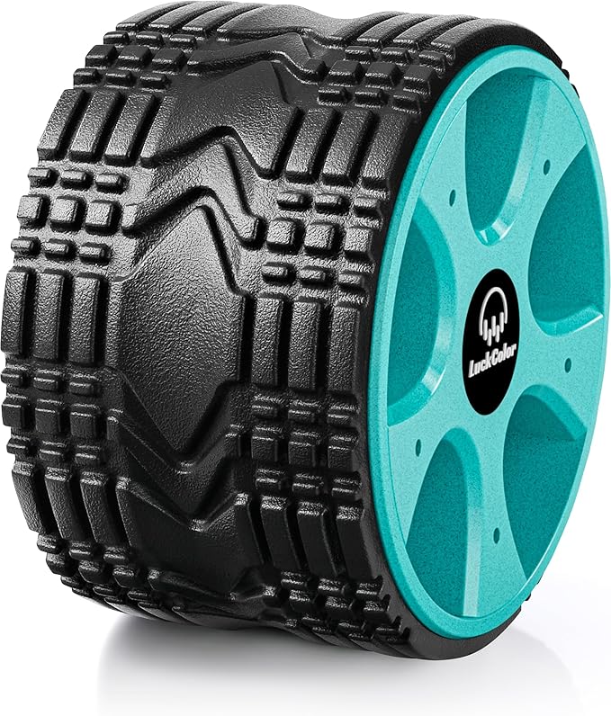 Back Roller Wheel for Deep Tissue Massage,Yoga Wheel for Back Pain & Stretching, Comfy Deep Tissue Massage Roller for Back,Spine Alignment & Tension Relief
