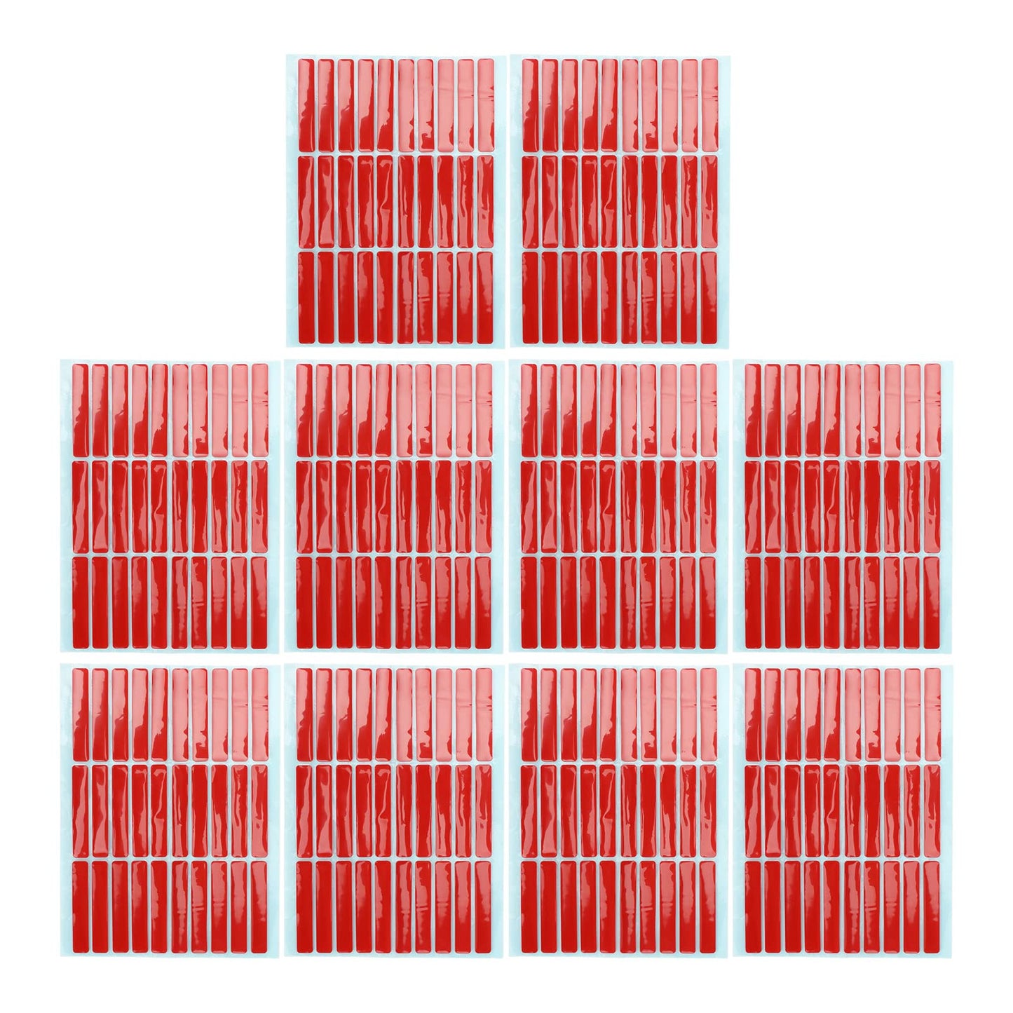 10 Sheets Nail Art Mounting Tape, Double Sided Adhesive Nail Tip Display Tape with Strong Hold for Nail Color Charts, False Nail Fixing & Nail Salon Display Tools