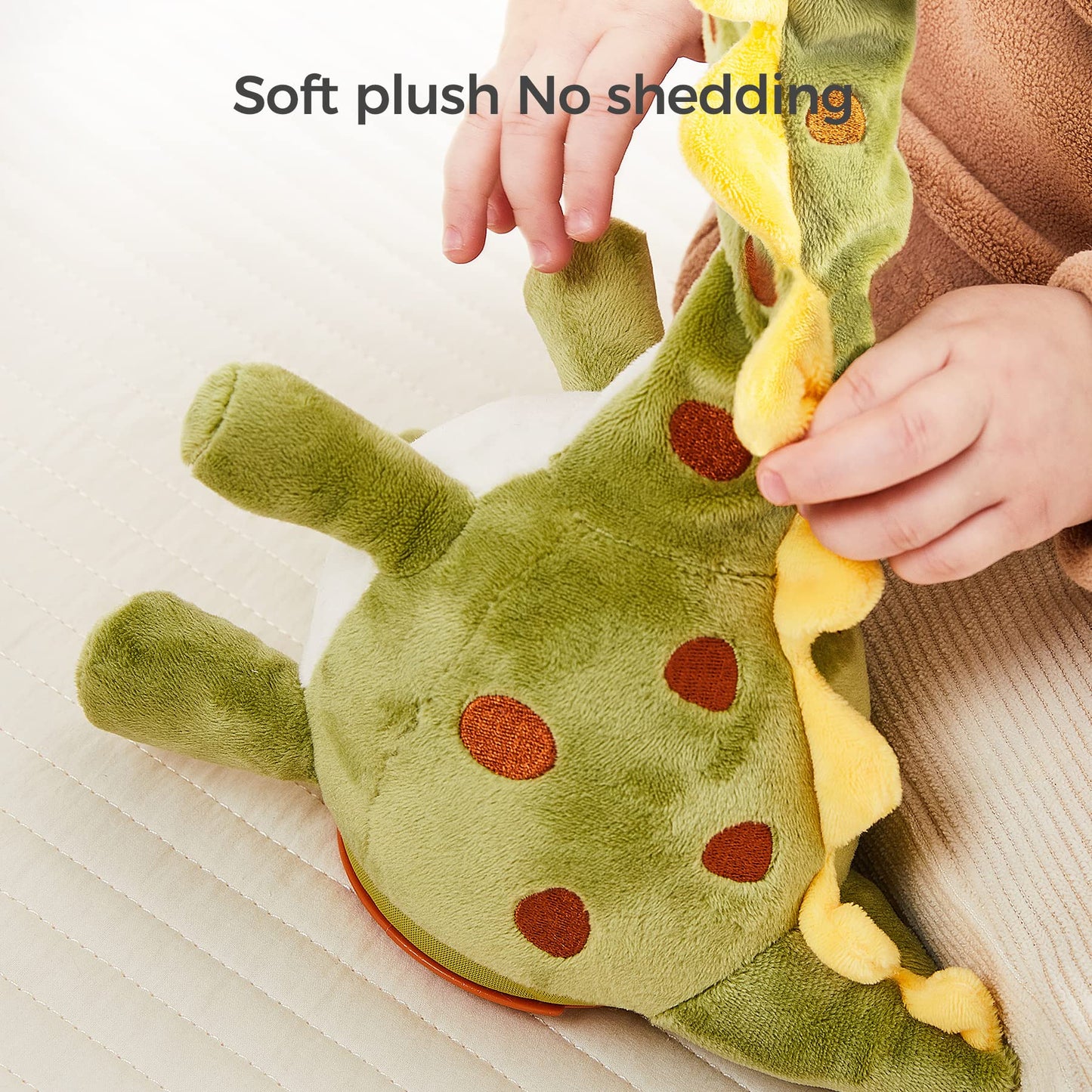 TUMAMA Dinosaur Dancing Interactive Baby Toy, Mimicking Twisted Electronic Soft Plush Toy with Talking Recording Repeat Talking, Talking Dinosaur Toys for Girls and Boys