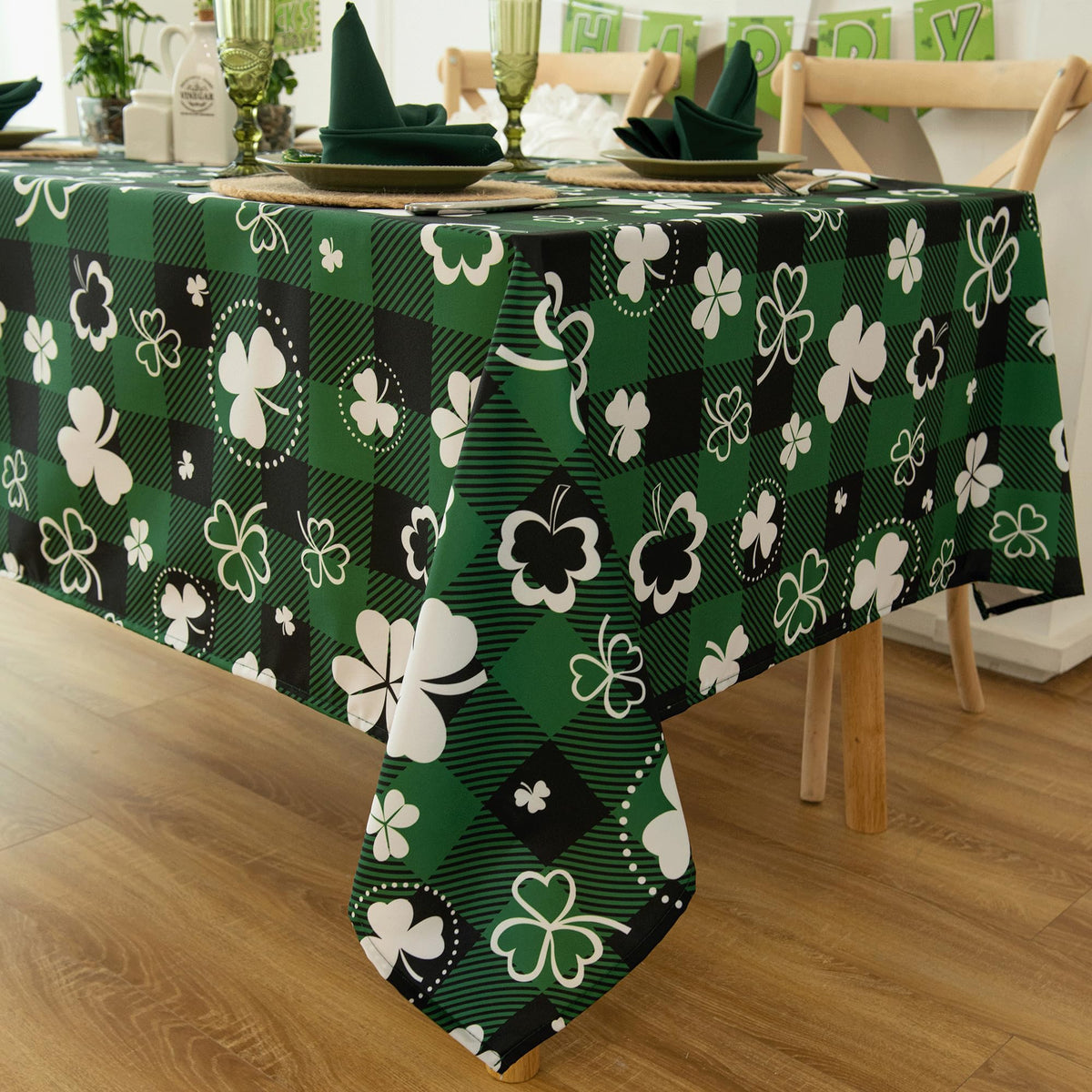 Waterproof Celtic Plaid Tablecloth Fabric