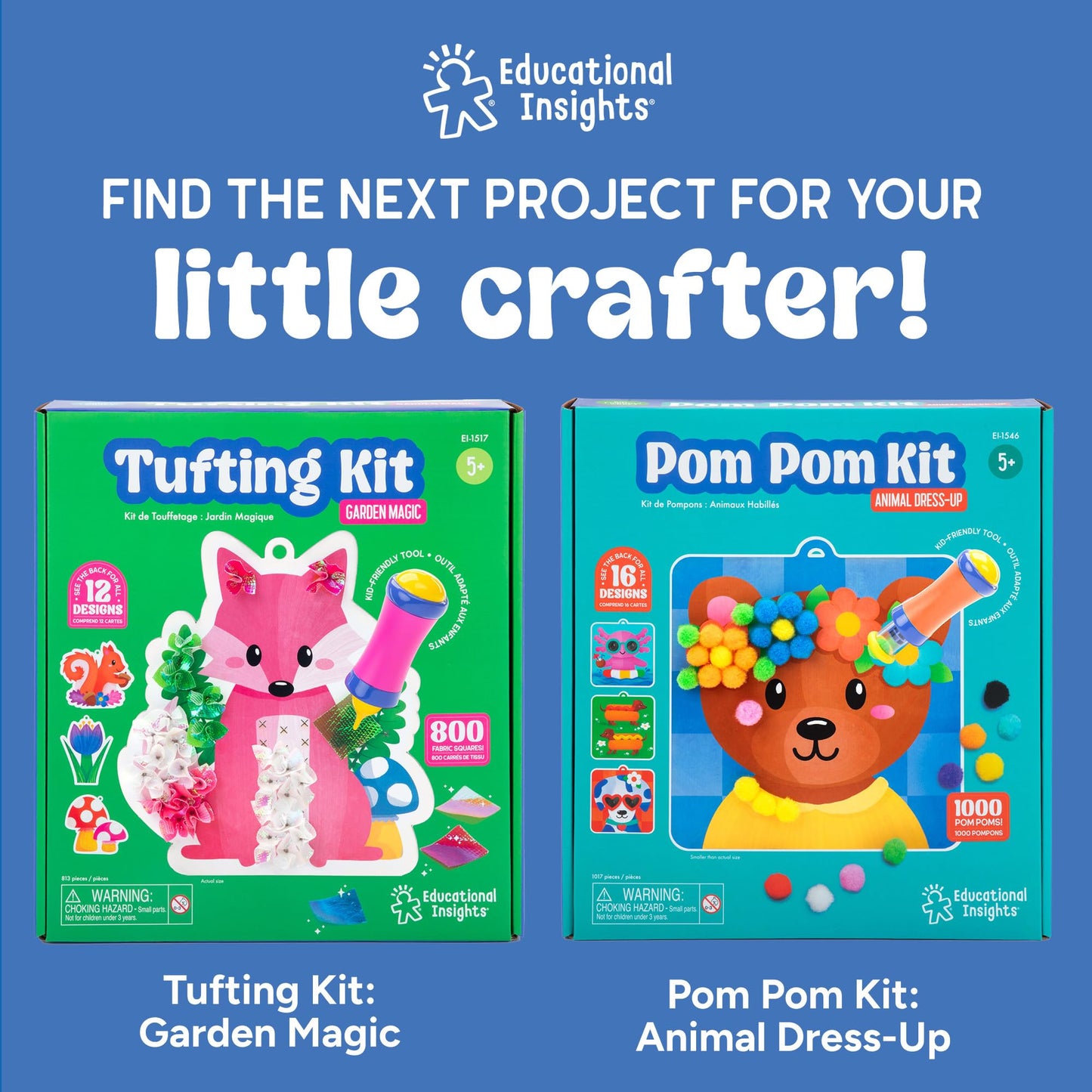 Educational Insights 3D Sticker Maker Kit - Arts and Crafts for Kids Ages 4-8, Make Your Own 3D Stickers, Sticker Making Machine, DIY Puffy Stickers for Kids, Mess-Free Toddler Craft Kit