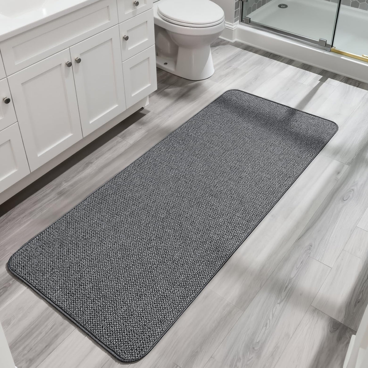 Bath Mat Ultra Thin Bathroom Runner Rugs (18 Sq Ft)