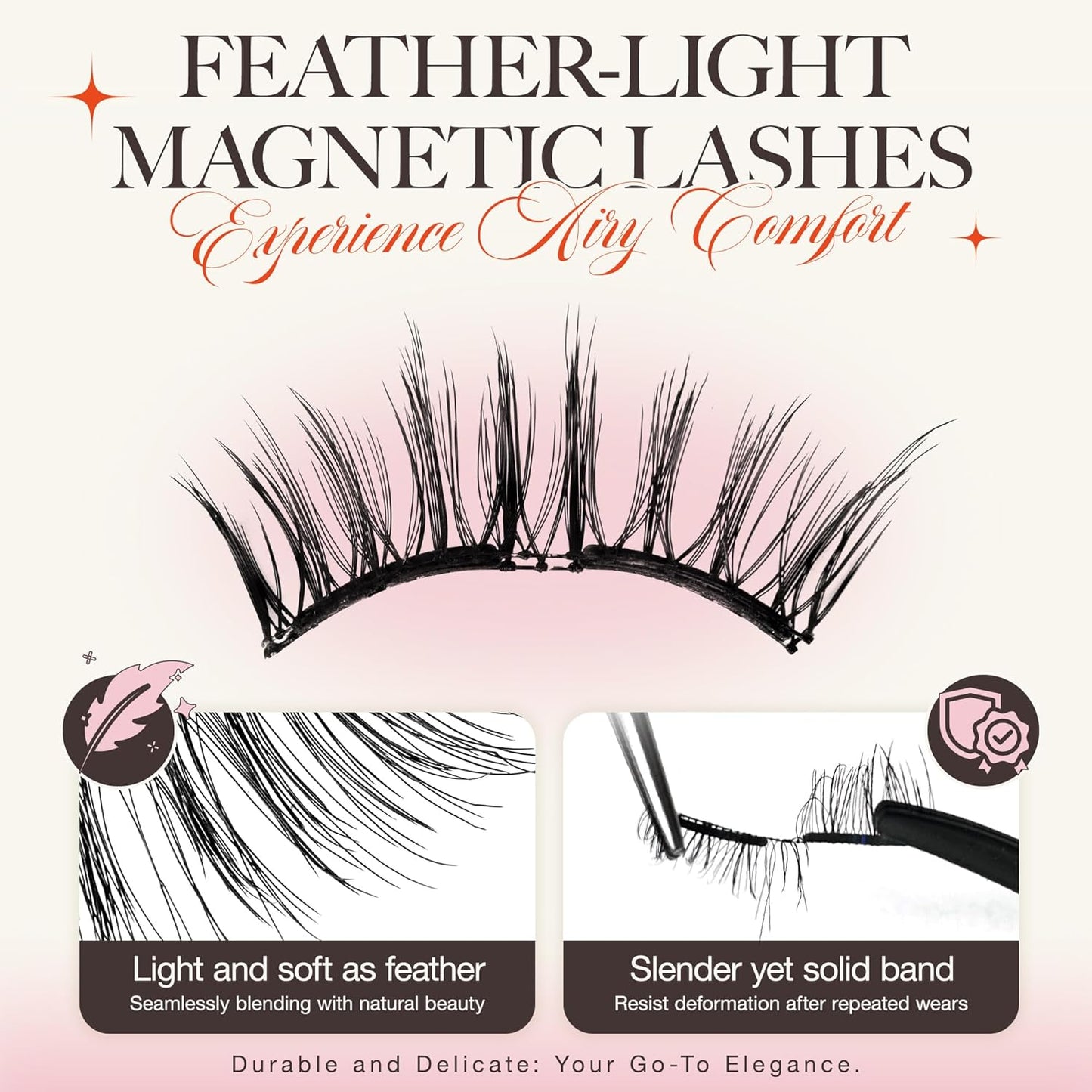 LASHVIEW Upgrade Magnetic Eyelashes with Applicator Reusable Soft Magnetic Eyelashes Natural Look No Glue Needed Magnetic Eyelashes Magnetic Lashes Kit Easy to Wear and Remove(A03)