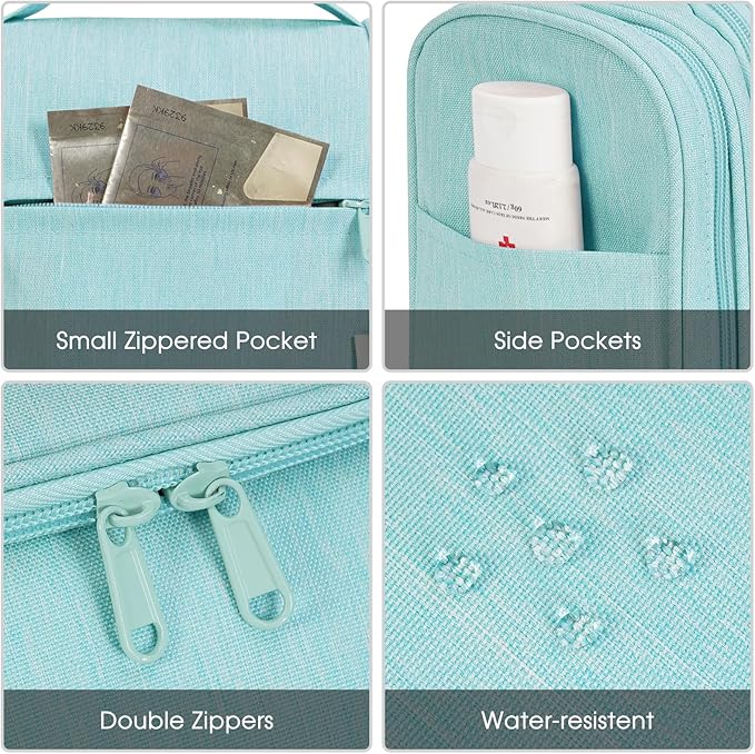 Narwey Hanging Toiletry Bag for Women Travel Makeup Bag Organizer Toiletries Bag for Cosmetics Essentials Accessories