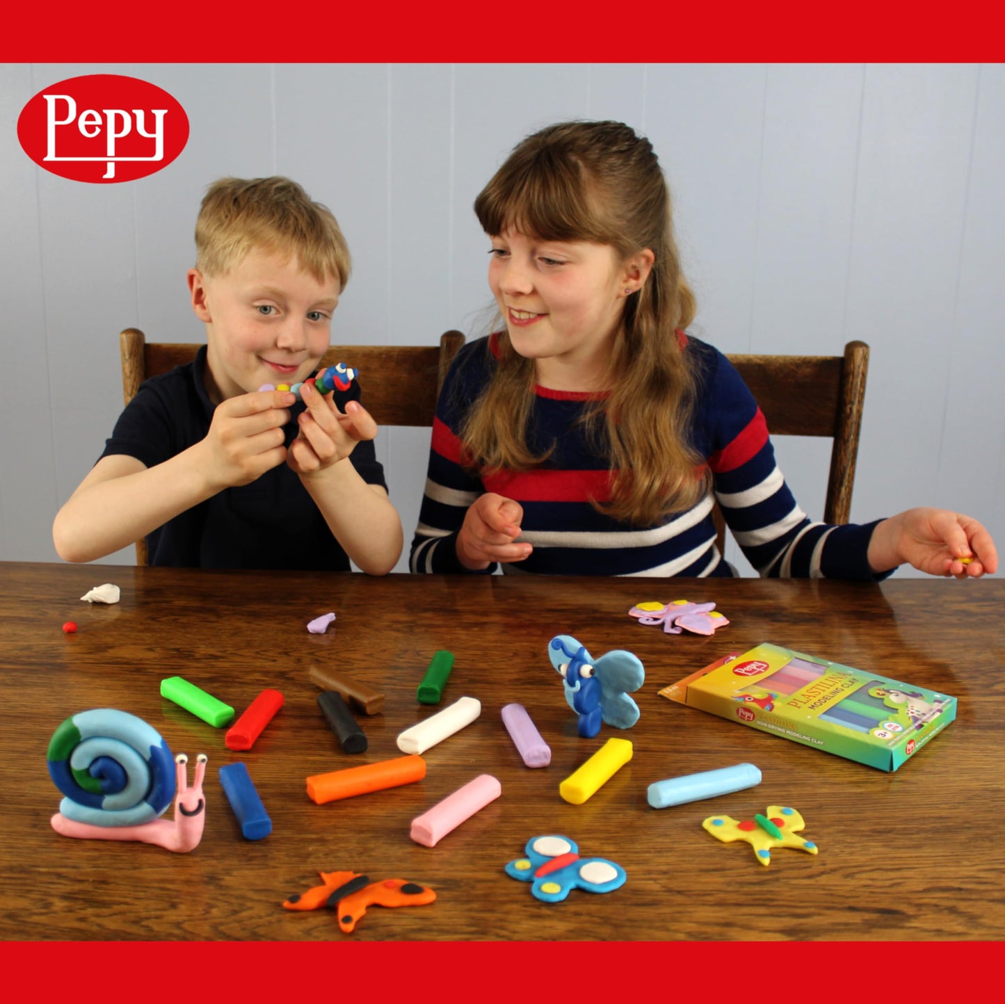 Pepy Plastilina Reusable and Non-Drying Modeling Clay; Set of 36; 3 Each of 12 Colors, 0.8 Ounces Each, Perfect for Arts and Crafts Projects