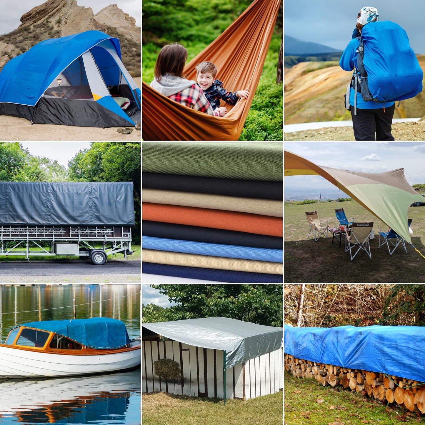 Waterproof Canvas Fabric - 58" Wide 600D Upholstery Polyester Material - Durable Indoor Outdoor Water Resistant Fabric for Furniture Cover Cushion Home Awning Tent (Birch, 1 Yard)