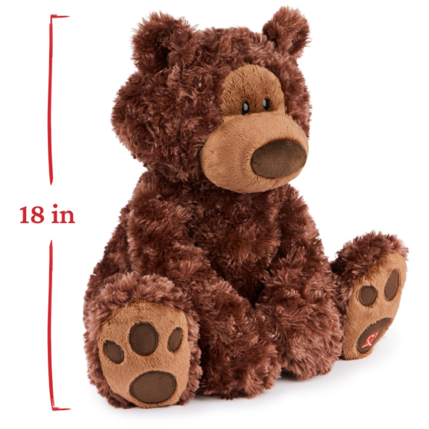 GUND Philbin Classic Teddy Bear, Premium Stuffed Animal for Ages 1 and Up, Chocolate Brown, 18”