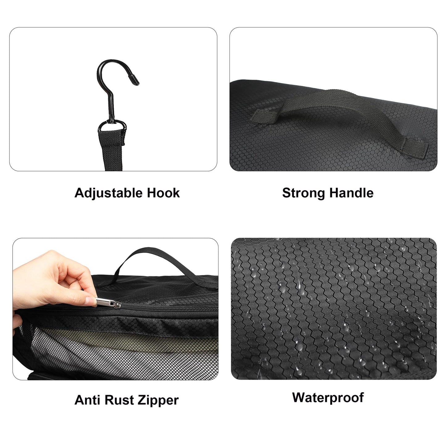 Aucovely Suitcase Organizer Travel Bags Organizer for Luggage Compression Hanging Packing Cubes for Travel Carry on Closet (Bag Only)