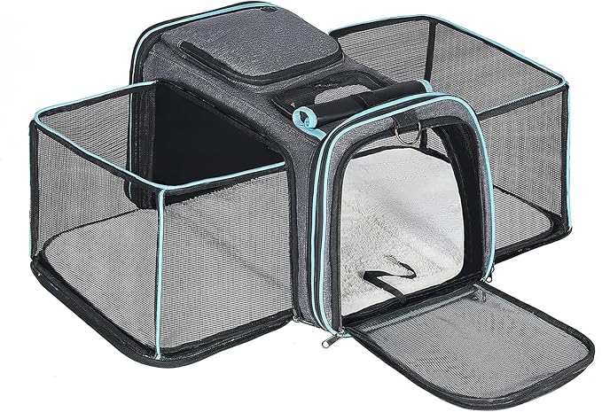 Pesen Expandable Dog and Cat Carrier, Airline Approved, Soft-Sided