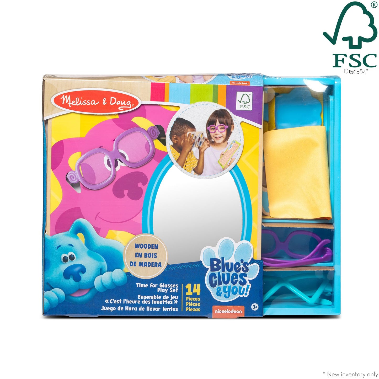 Melissa & Doug Blues Clues & You! Time for Glasses Play Set - FSC Certified