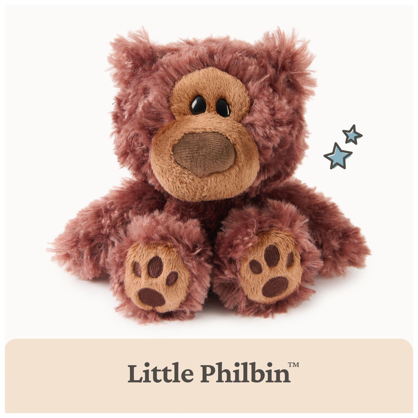 GUND Philbin Teddy Bear, Little Stuffed Animals, Classic Plush Toys for Ages 1 and Up, Chocolate Brown, 7”
