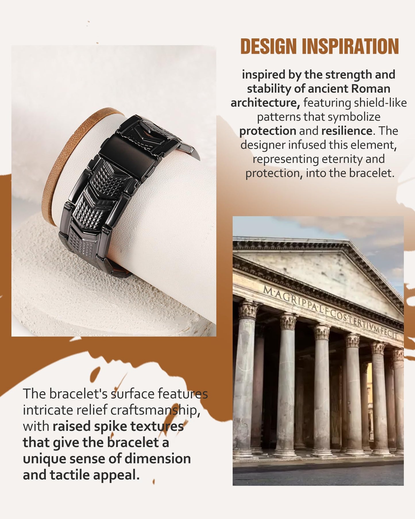 Jecanori Copper Bracelet for Men, 3X Strength Magnetic Bracelets for Men With Premium Fold-Over Clasp, Ideal Gift