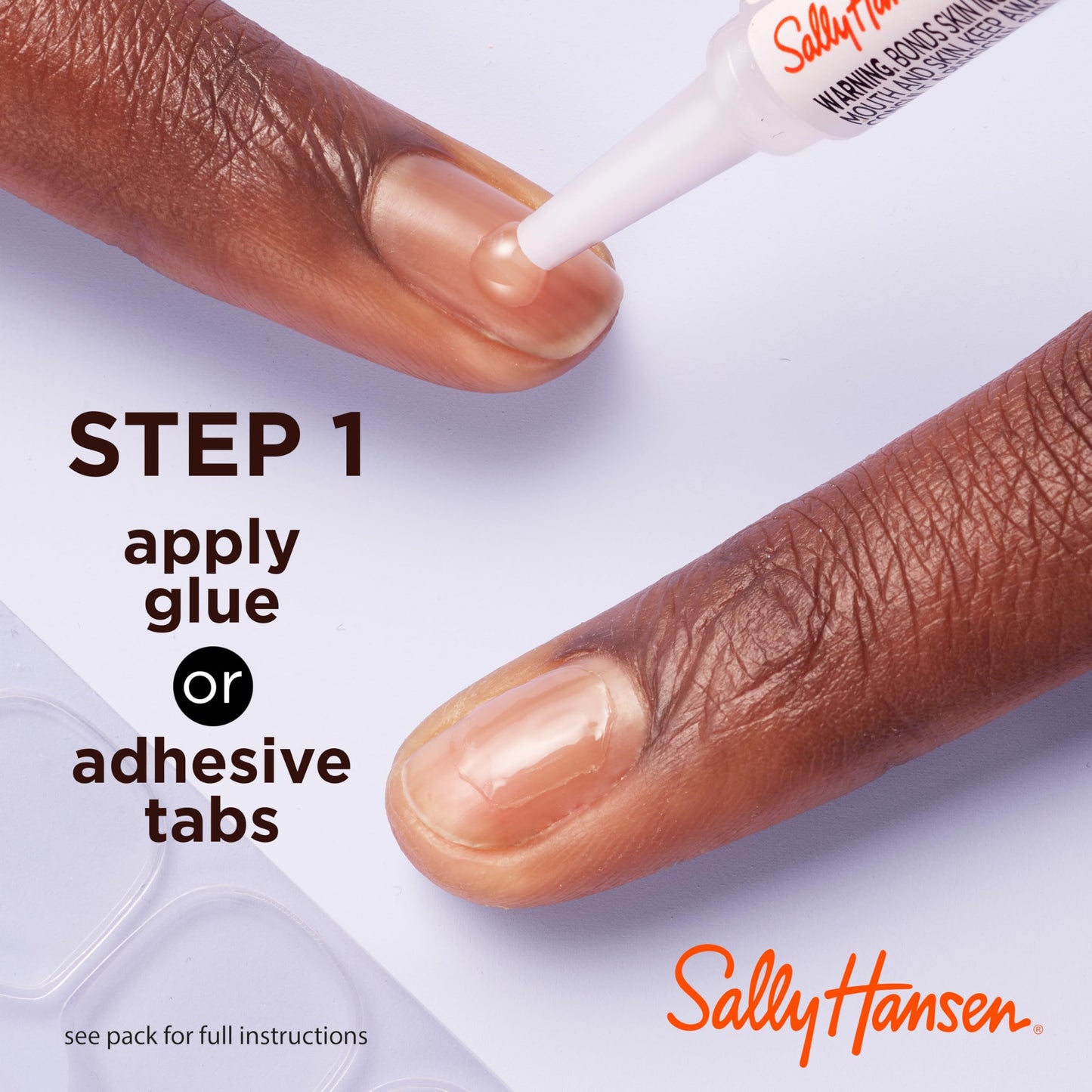 Sally Hansen Salon Effects® Perfect Manicure, Buff & Tumble, Press On Nails, Oval Shaped, Non-Damaging Adhesive Tabs, File, and Alcohol Pad Included (Pack of 2)