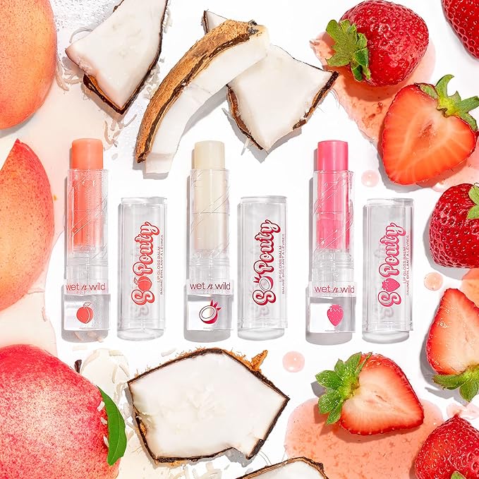 Tinted Lip Balm By Wet n Wild Perfect Pout So Pouty Lip Gloss Balm Pink Sweetest Pick (Pack of 3)