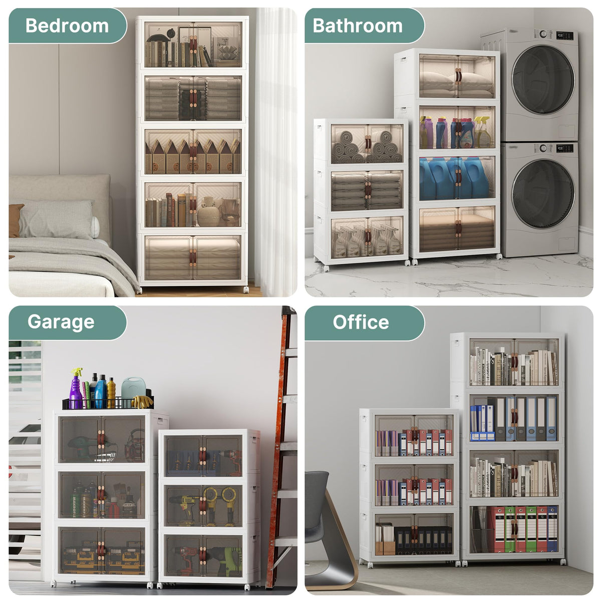 448QT Lockable Storage Bins with Lids