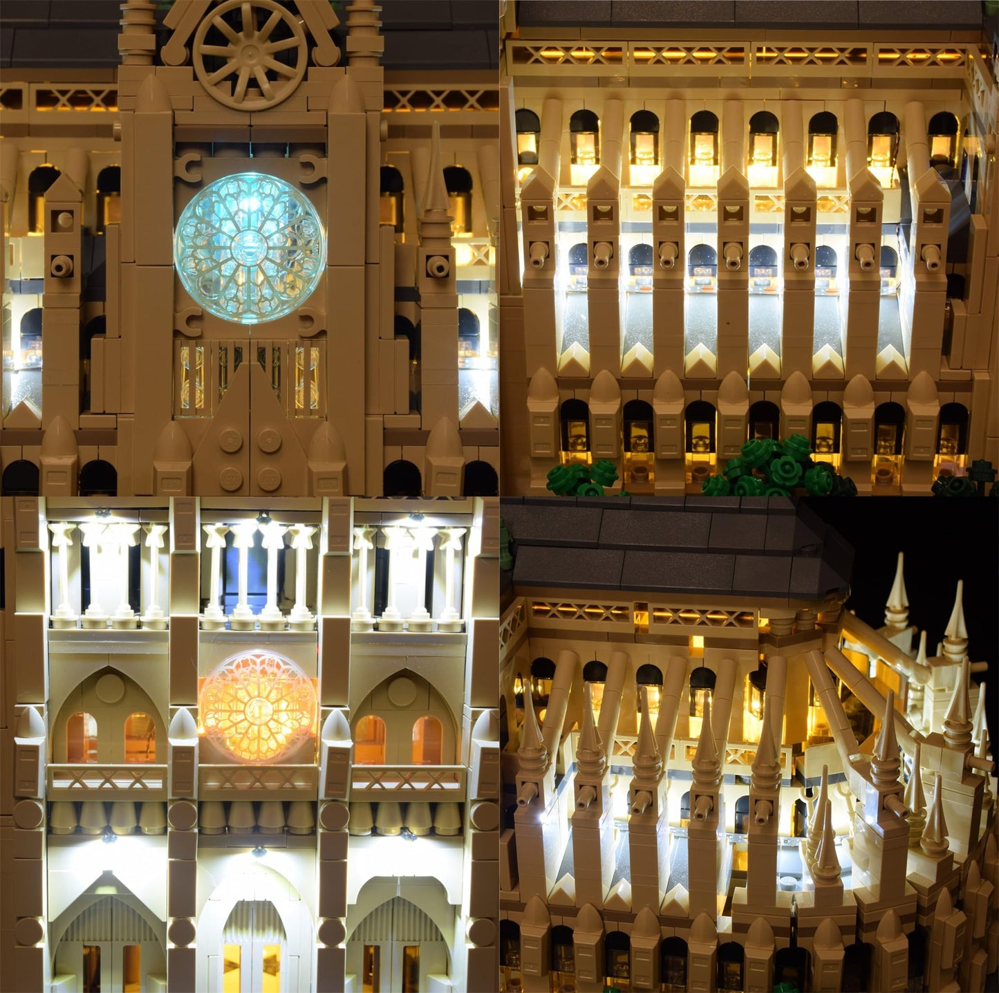 LightGo LED Lighting Kit Designed for Lego 21061 Notre-Dame de Paris Building Set - Not Include Model (Remote Version)