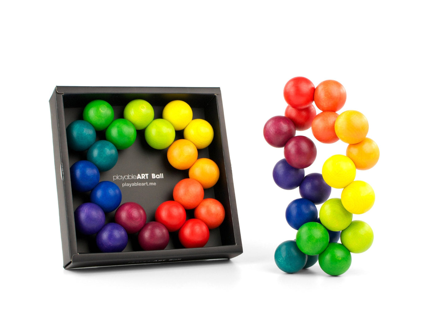 PLAYABLE ART Ball, Rainbow 20