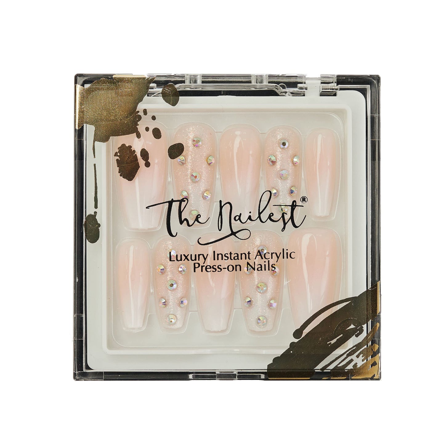 The Nailest - Instant Luxury Acrylic Press-on Nails-Medium Coffin- Pixie Love
