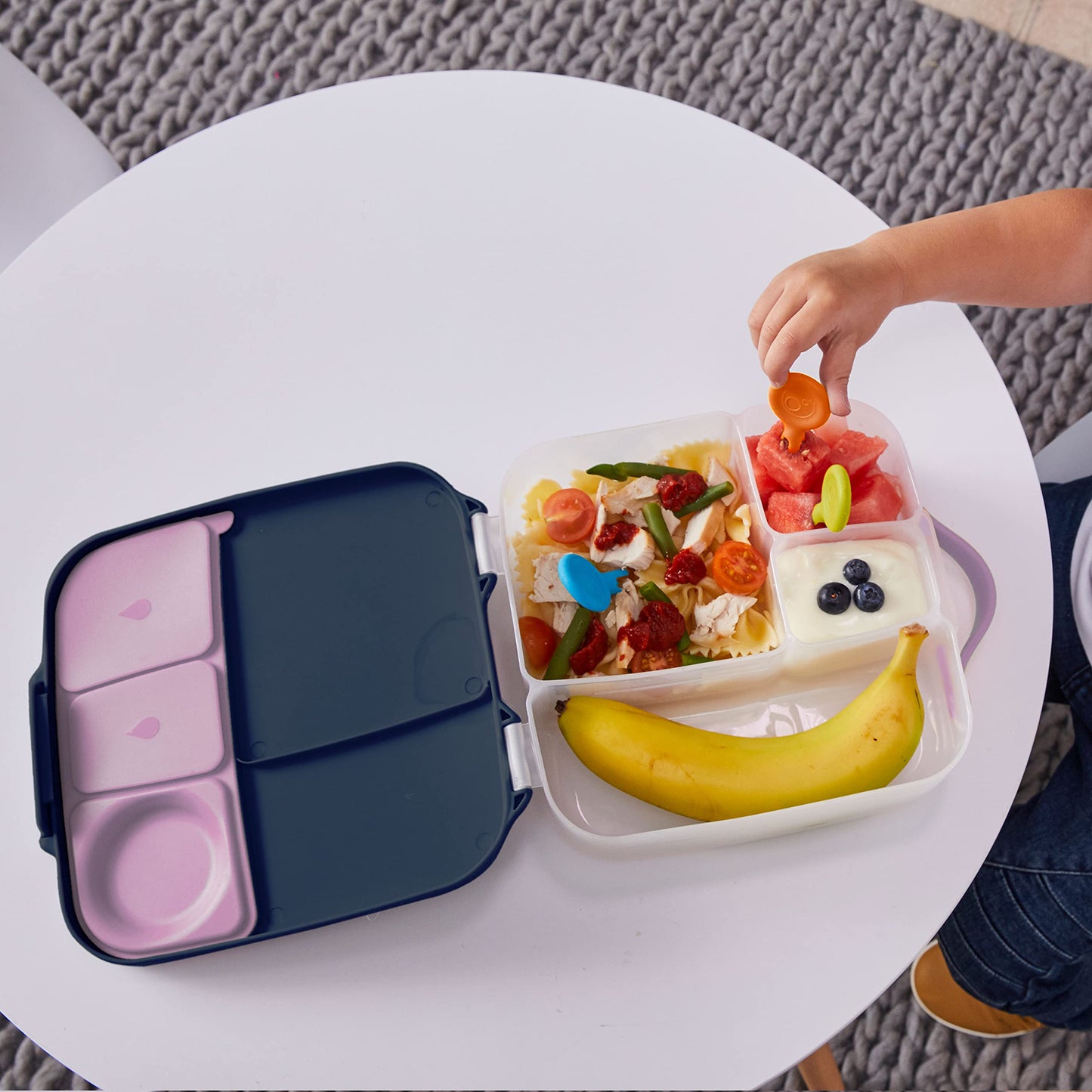 b.box Gel Cooler Twin Pack | Fits in b.box Lunchbox | Reusable Gel Ice Pack for Bento Lunch Containers and Lunchbags | Great for Soothing Boo Boos
