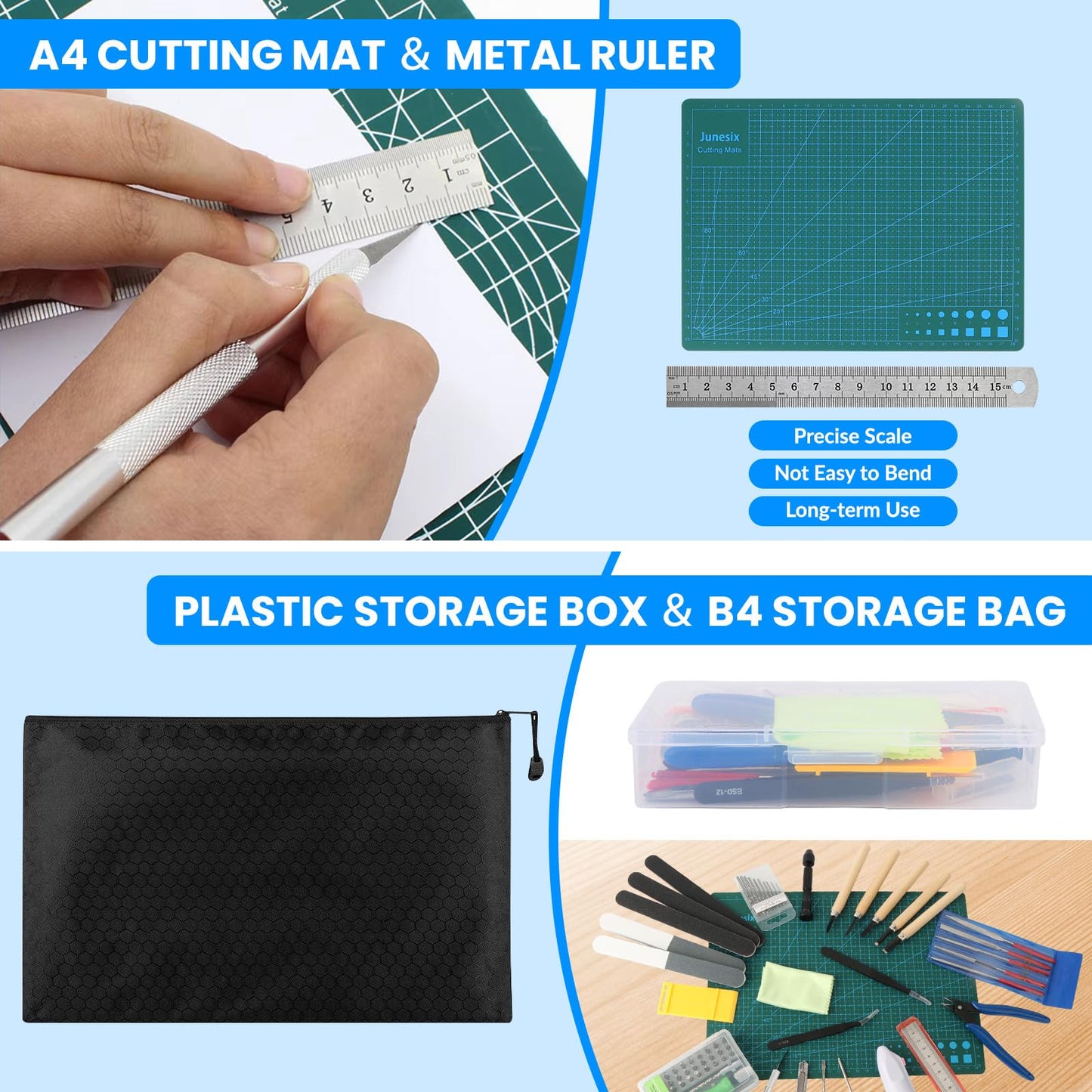 Gundam Tool Kit, 82 Pcs Professional Model Tool Kit for Gundam, Modeling Tools for Plastic Models, Model Car Kit for Adults, Model Building Tools Hobby Tools Craft Set for Repairing and Fixing