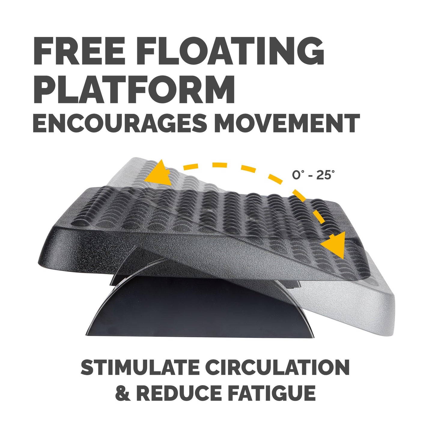Fellowes 48121 Standard Foot Rest, Graphite