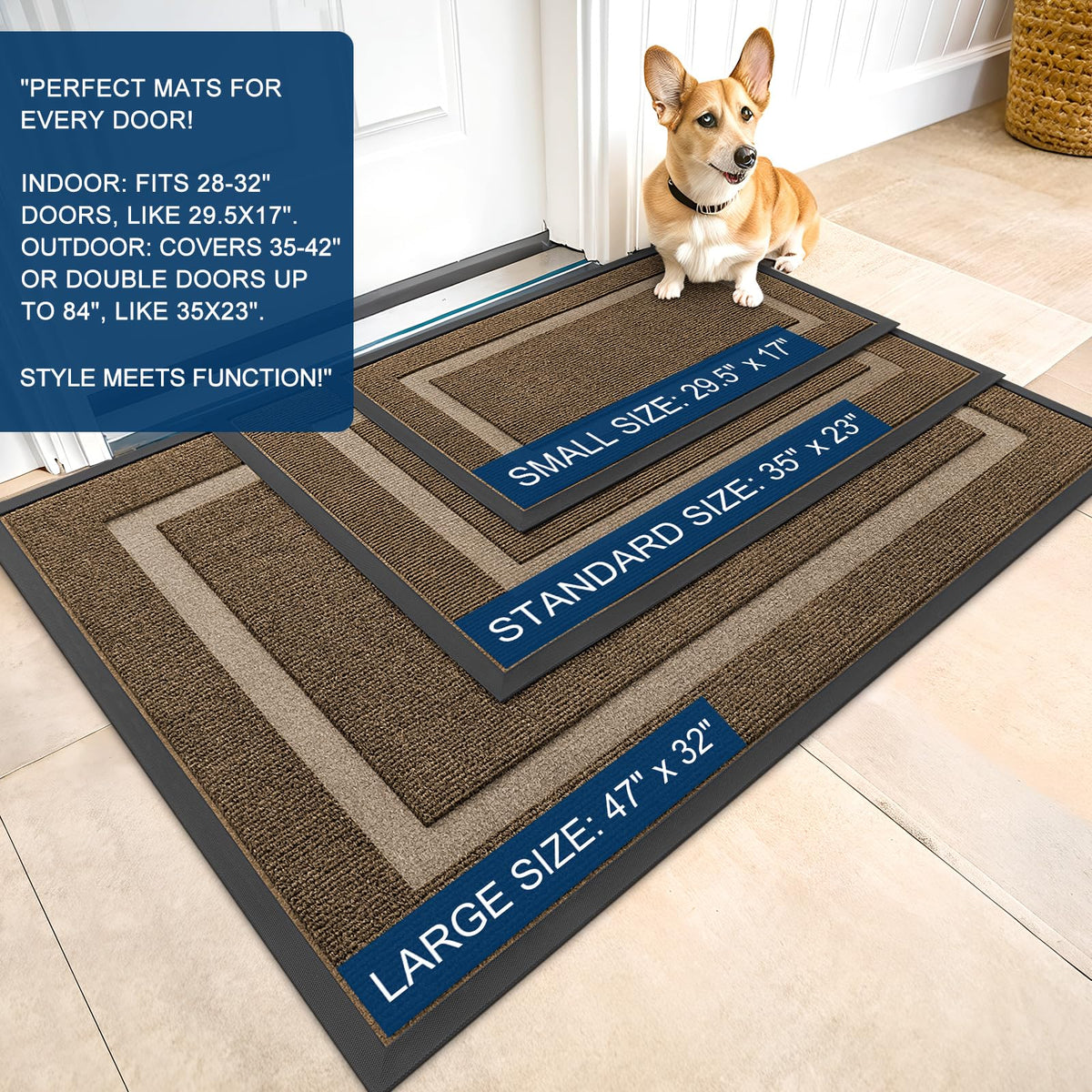 Front Door Mat Outside 47x30