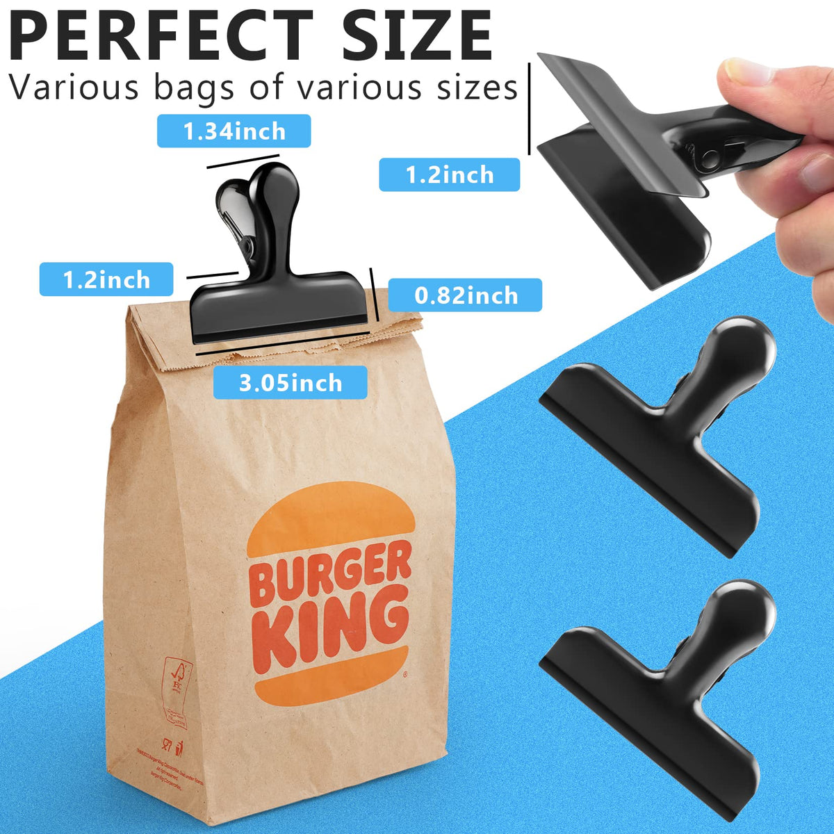 Black Chip Clips (20 Count)
