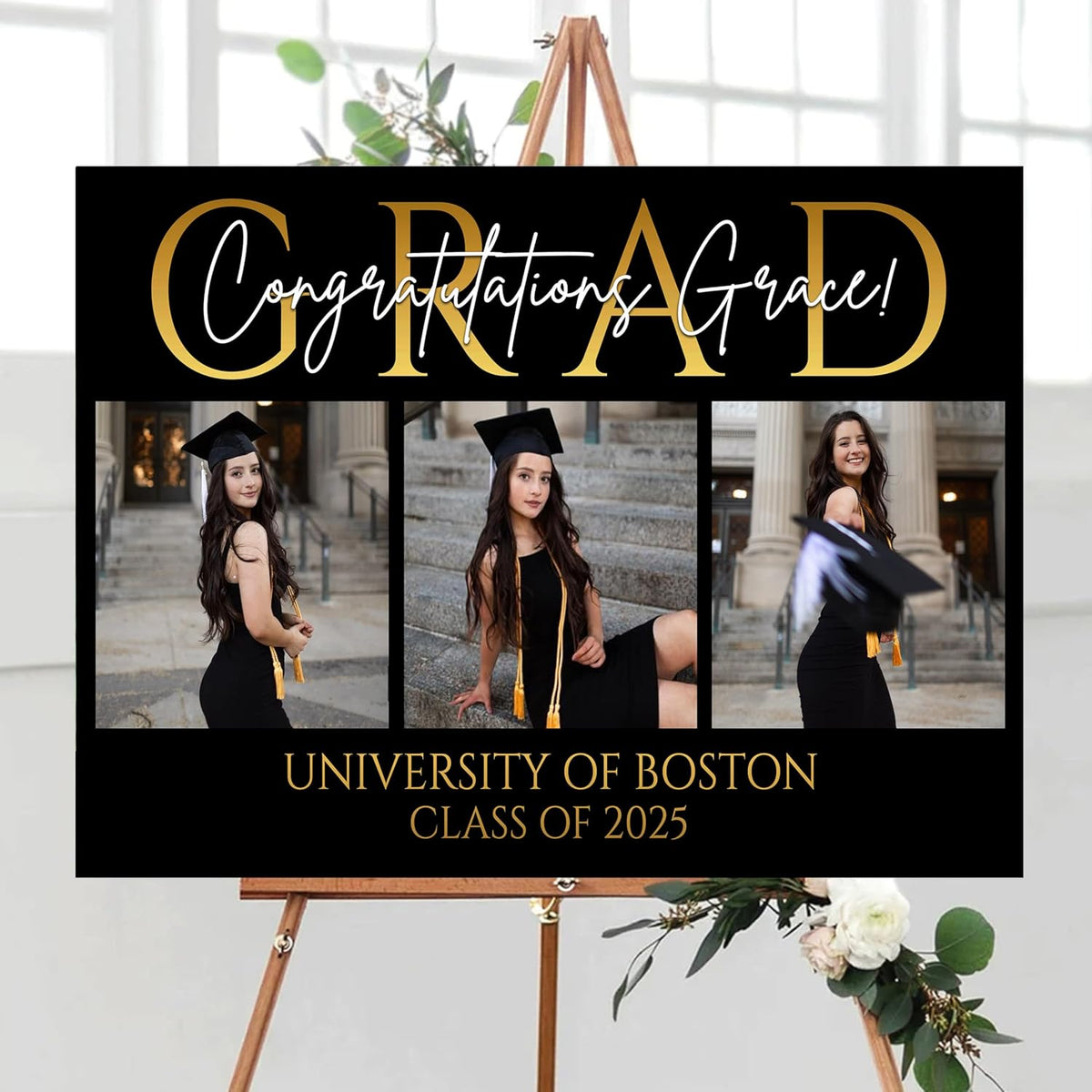 Personalized Graduation Party Welcome Sign With Photo, Graduation Decorations Senior 2025 Yard Sign, Custom Graduation Yard Signs Class of 2025, High School, College Sign For Graduation Party #18