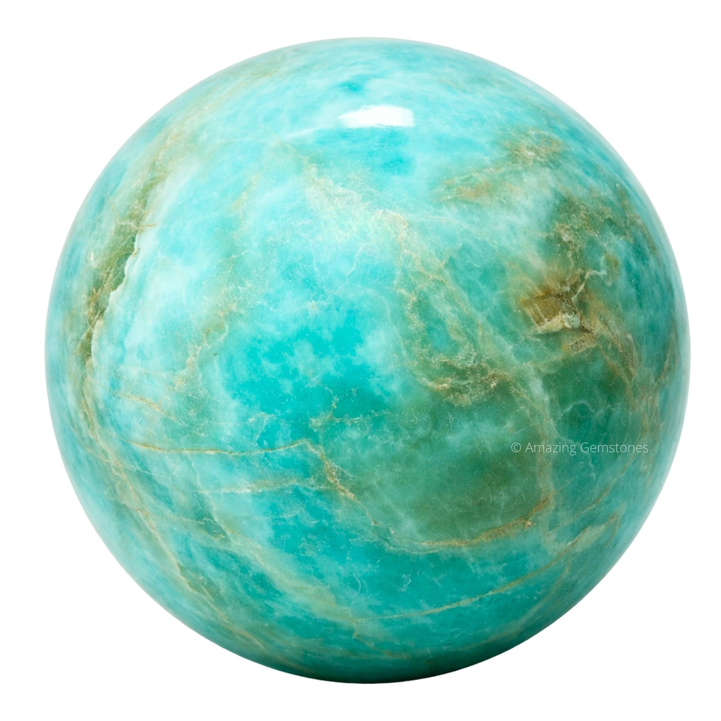 Amazing Gemstone Caribbean Calcite Crystal Ball with Stand - 2" Inches Crystal Sphere Meditation Balls for Witchcraft and Decorative Balls