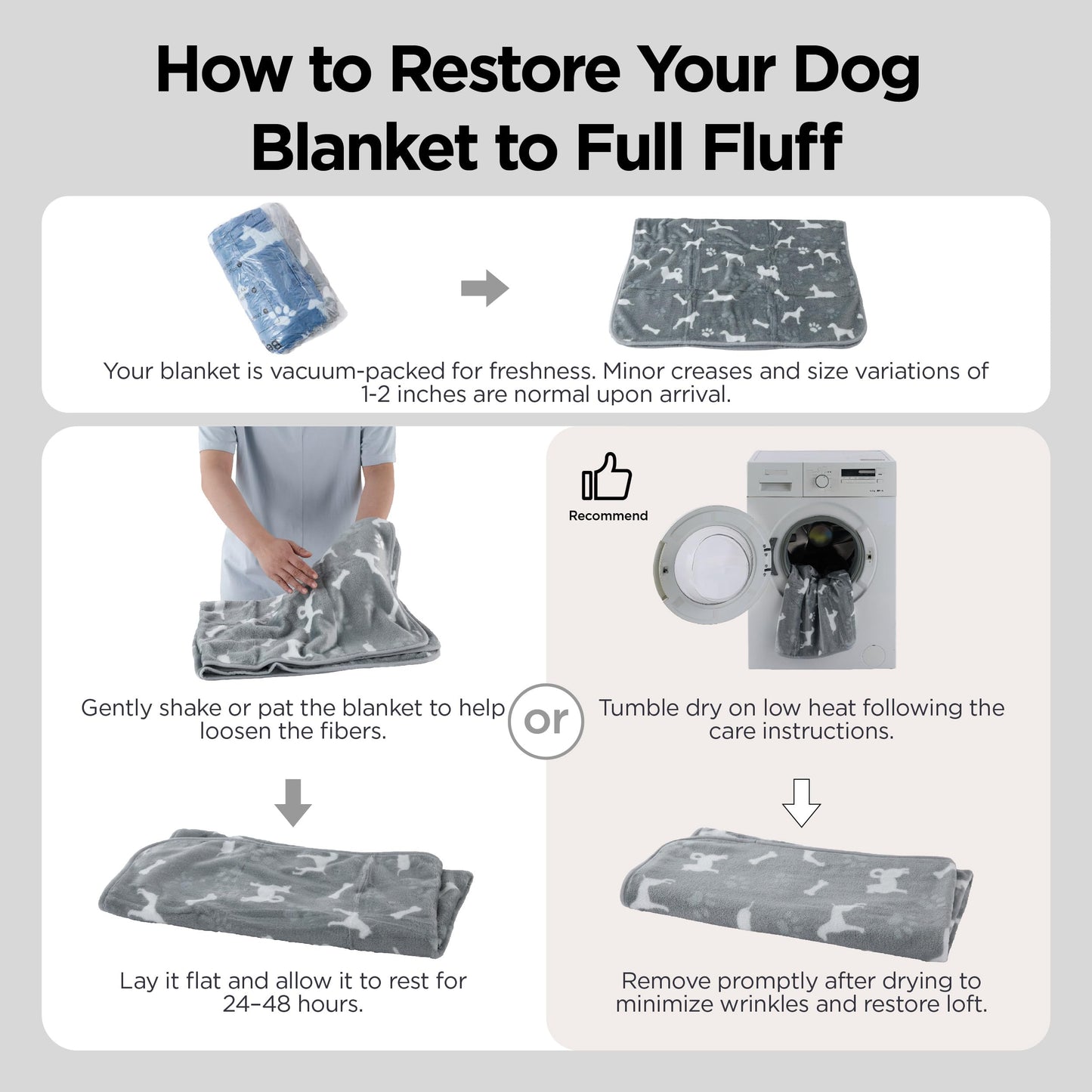 Bedsure 1 Pack 3 Pet Blankets, Super Soft Fluffy Premium Fleece Flannel Portable Throw Dog Blankets for Small Dogs, Printed Cat Puppy Blanket Grey/Brown/Blue Small(20x30 inch)