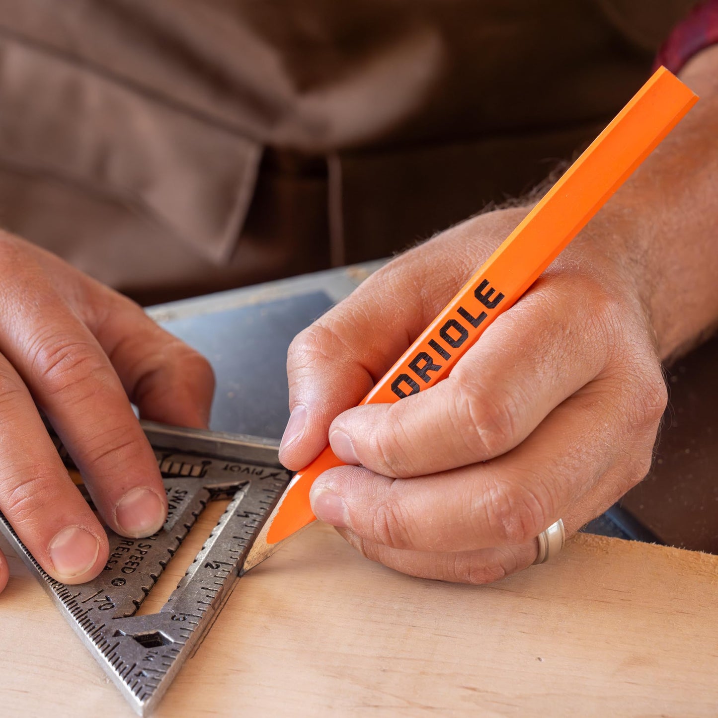 Carpenter Pencils Set with Ruler, 30-Pack of Flat Construction Pencil Bulk Kit by Oriole. Includes Sharpener Carpentry Pencil for Contractors, Framing, Custom Projects & Woodworking.