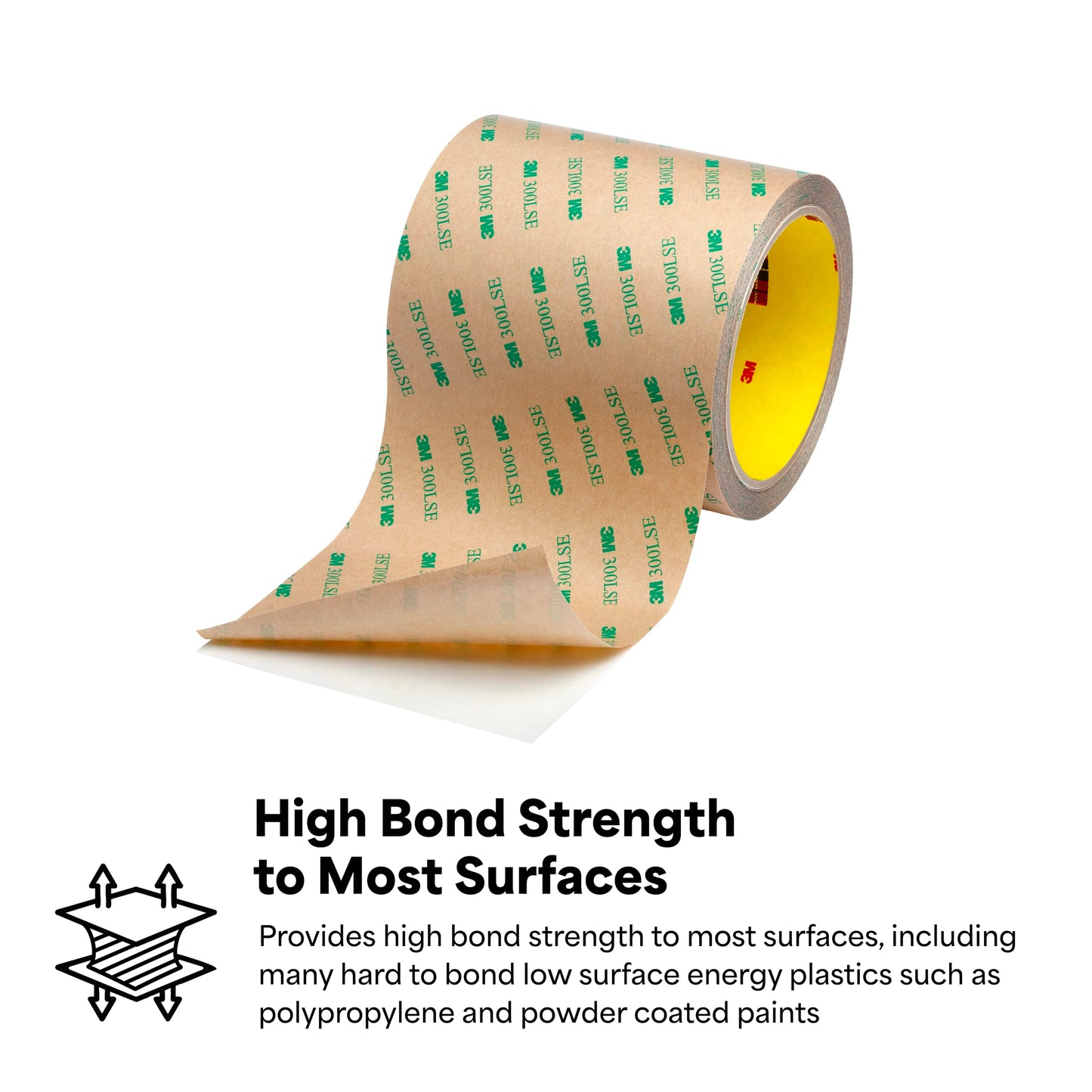 3M - 9495LE 0.5" x 60yd 9495LE Adhesive Transfer Tape - 0.5 in. x 180 ft. Double Coated Polyester Tape Roll with 300LSE Laminating Adhesive. Sealants and Adhesives, Transparent