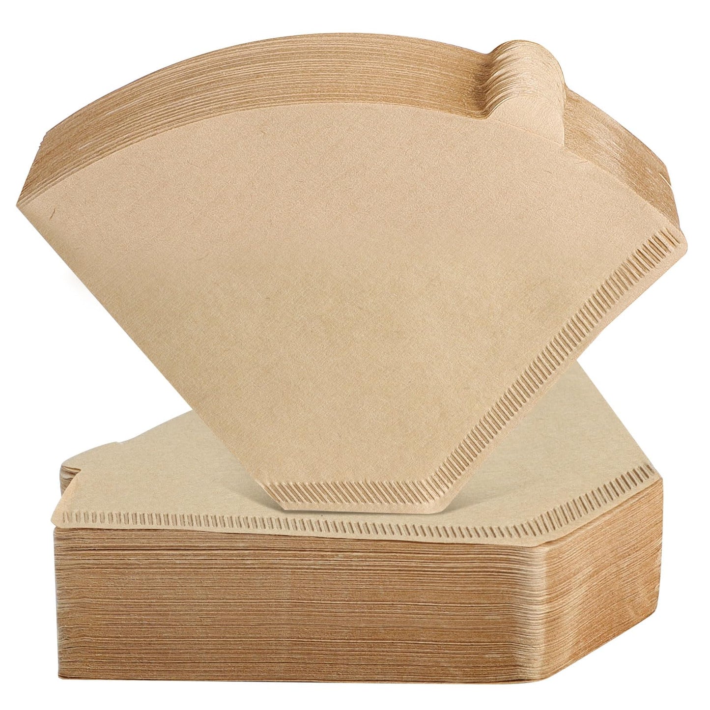 Niveaya 200 Count Coffee Filters #4, Unbleached Natural Brown Coffee Filters 8-12Cup, Disposable Cone Paper Fliters for Pour Over and Drip Coffee Maker