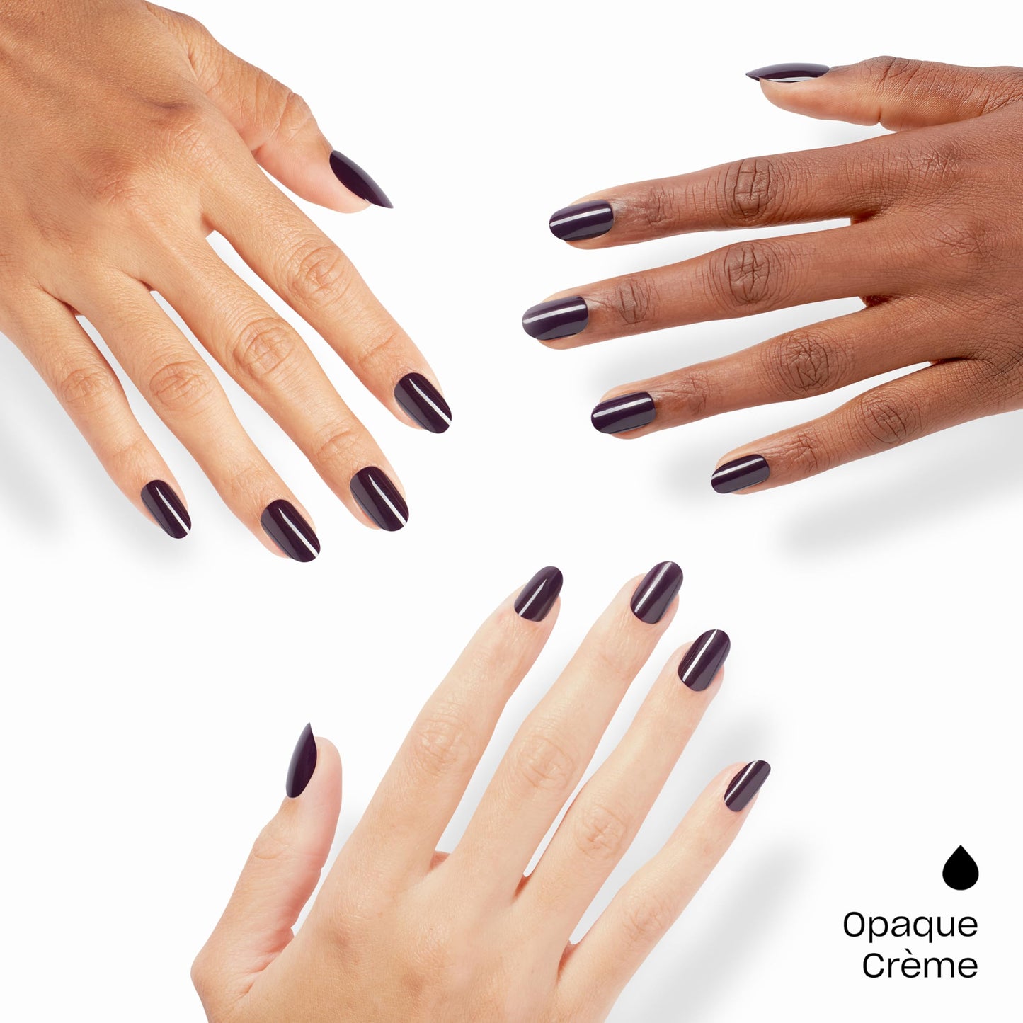 OPI On Point O Suzi Mio | Short Round Dark Purple Press On Nails | 24 Count with Nail Glue | Long Lasting, Reusable, Non-damaging | Fall 2025 Shades