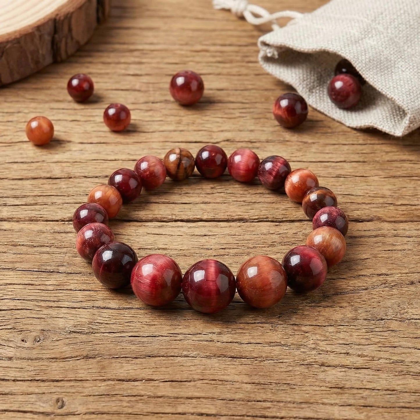 Yochus Natural Tiger Eye Beads, 90Pcs 4MM Onyx Agate Color Enhance Round Loose Beads Bulk, DIY Charm Smooth Gemstone Beads for Jewelry Making(6mm 8mm 10mm 12mm Beads)