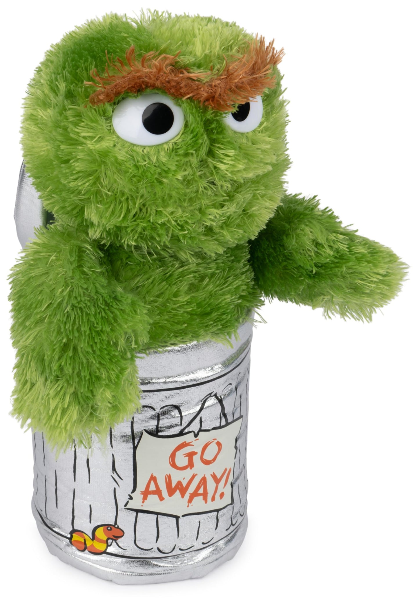 GUND Sesame Street Official Oscar the Grouch Muppet Plush, Premium Plush Toy for Ages 1 & Up, Green/Silver, 10”