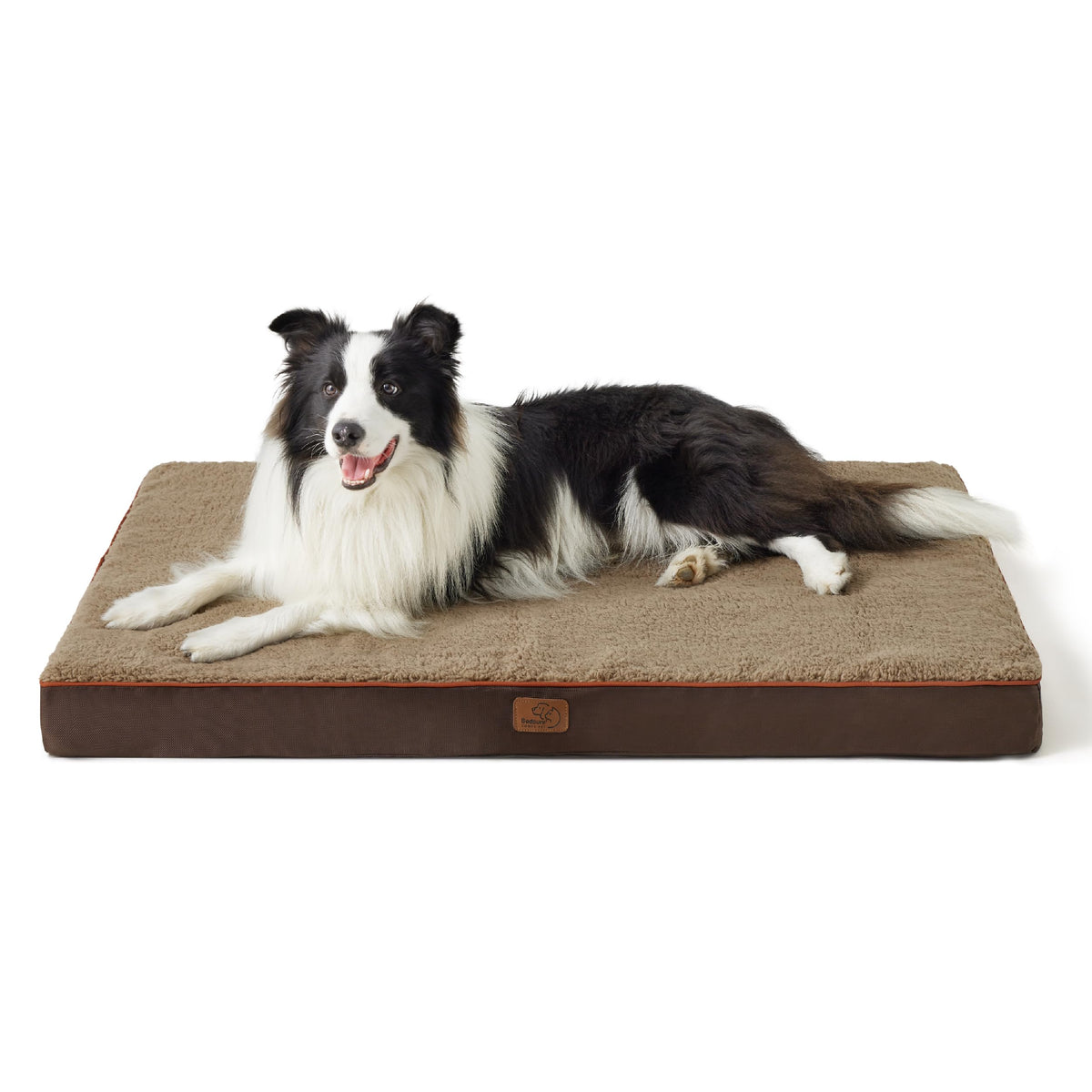 Bedsure Small Dog Bed, Cat Puppy Bed with Comfy Sherpa, 24"x16" Dark Grey