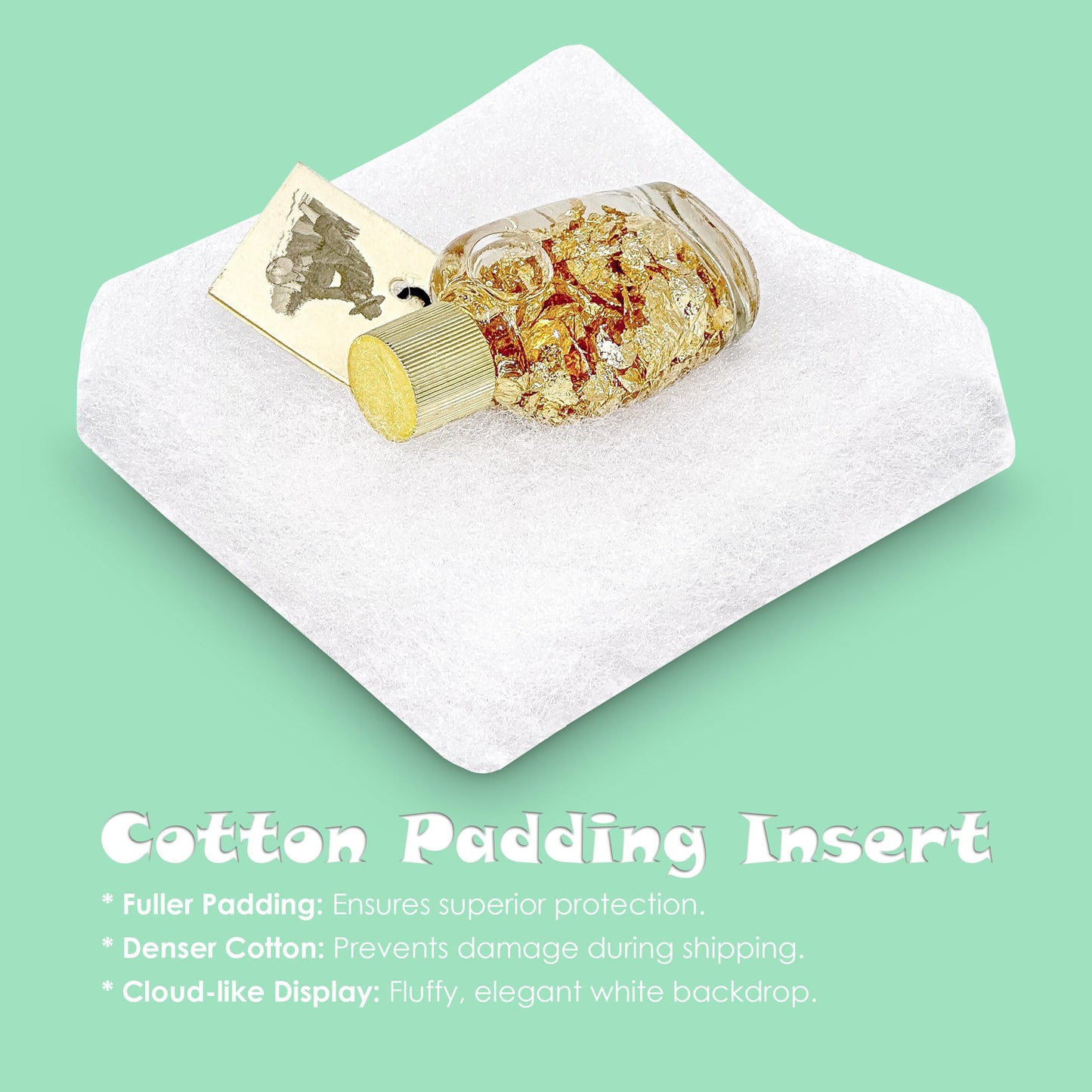 TheDisplayGuys - 25-Pack #53 Cardboard Linen Paper Jewelry Gift Boxes w. Cotton Padding - Gold (5.4" x 3.9" x 1.0")